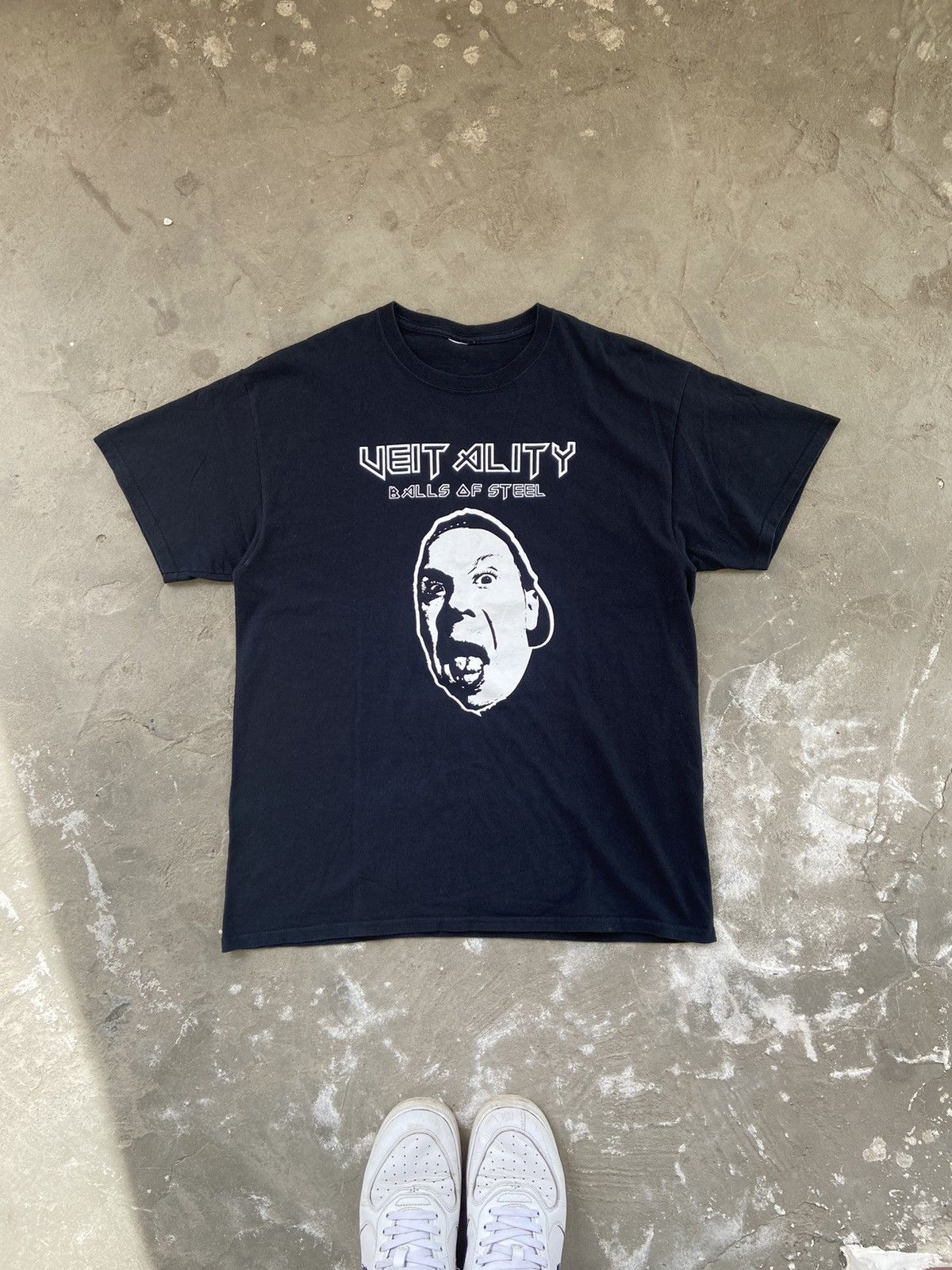 Hysteric Glamour × Japanese Brand × Vintage Vintage Archival Washed Veit Ality BallsOfSteel No Seam Tee Size US L / EU 52-54 / 3 - 1 Thumbnail