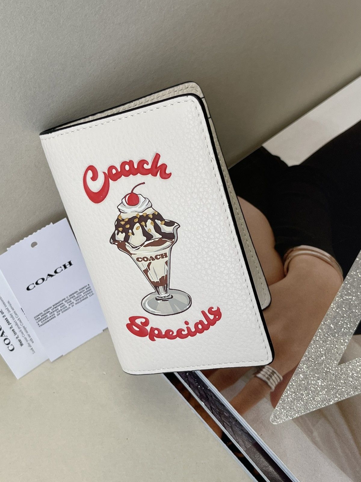 Coach (new+tag+box) Coach women bifold + card case leather wallet Size ONE SIZE - 1 Thumbnail