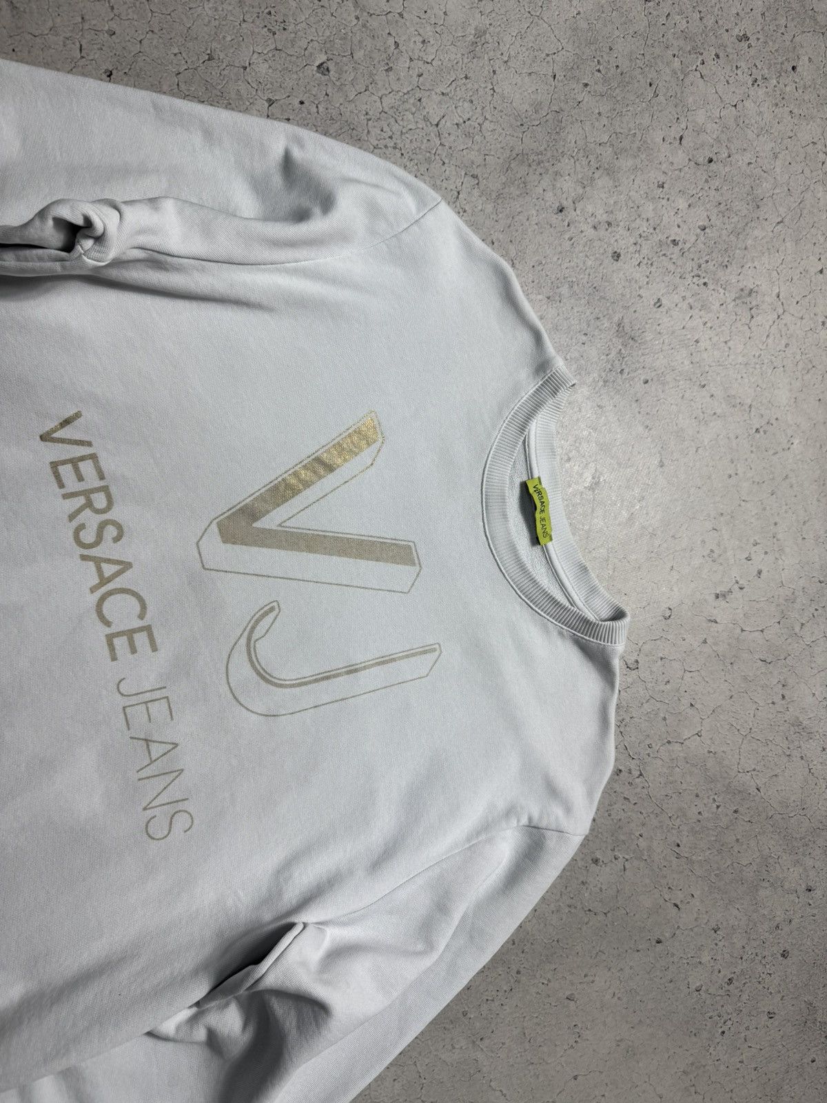 Versace Jeans Couture Versace Jeans Couture Big Logo White Sweatshirt Size XL Size US XL / EU 56 / 4 - 4 Thumbnail