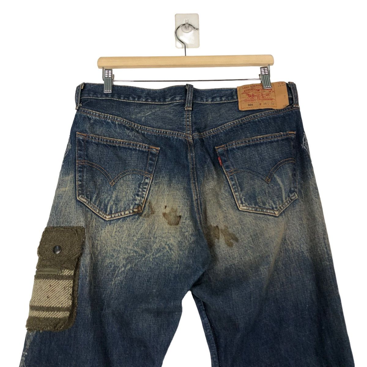 Levi's 🔥VINTAGE LEVIS DENIM JEANS RARE DESIGN COMME CA ISM JAPAN Size US 34 / EU 50 - 9 Thumbnail