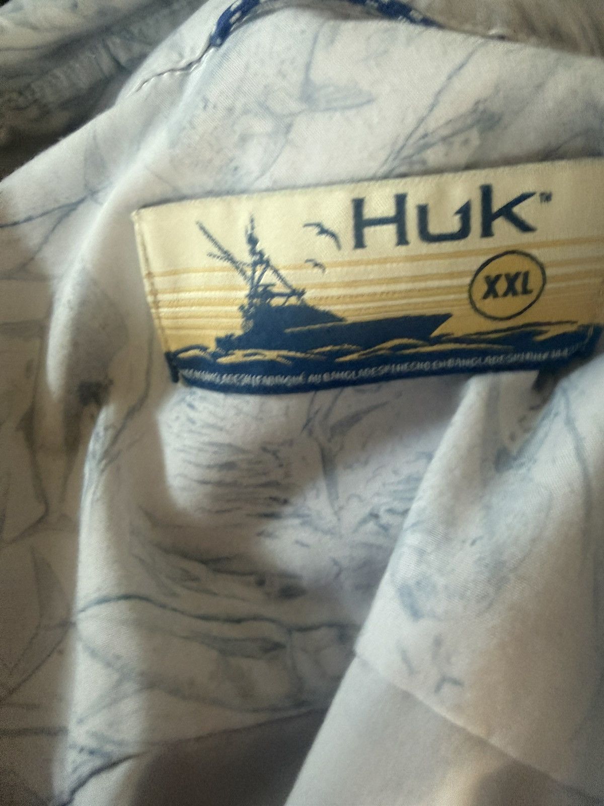 Other Huk Kona Fish Print Costal Nautical button-down XXL Size US XXL / EU 58 / 5 - 8 Thumbnail
