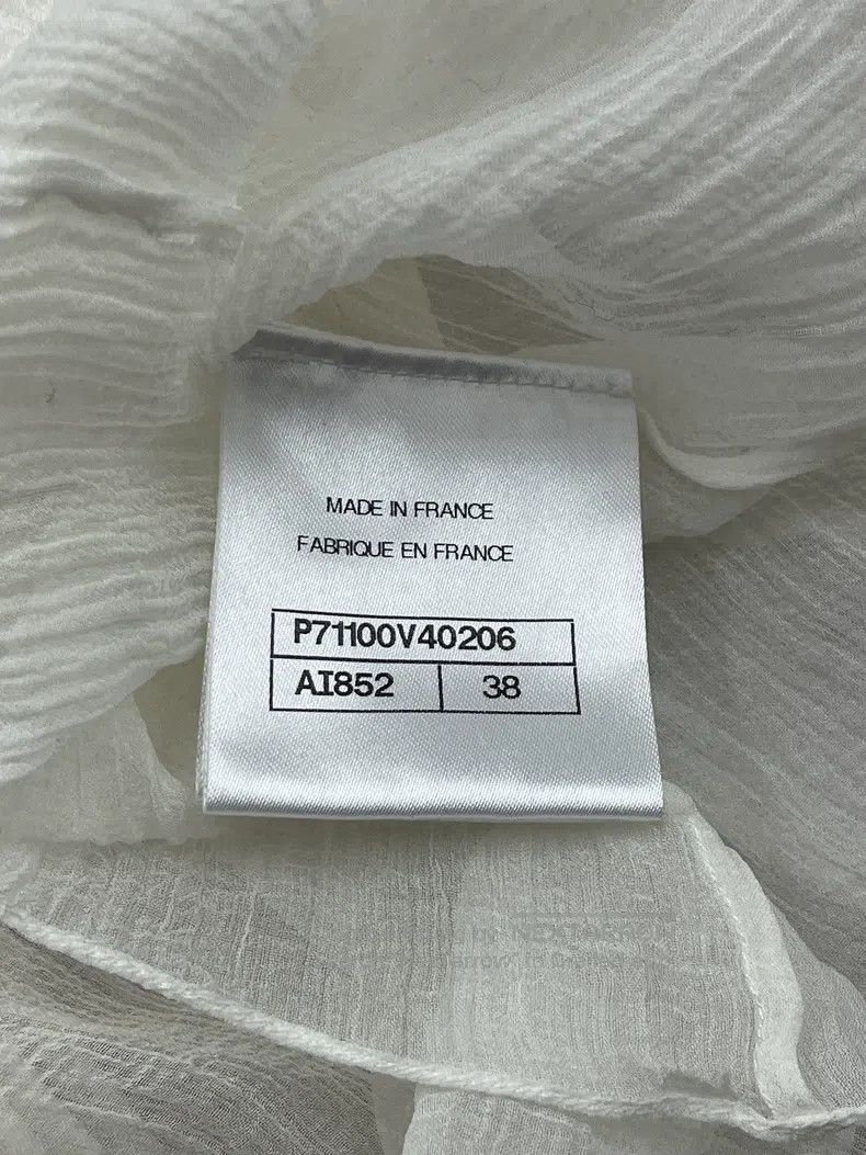 Chanel Chanel High-end handicraft series white ruffle silk shirt Size XS / US 0-2 / IT 36-38 - 5 Thumbnail