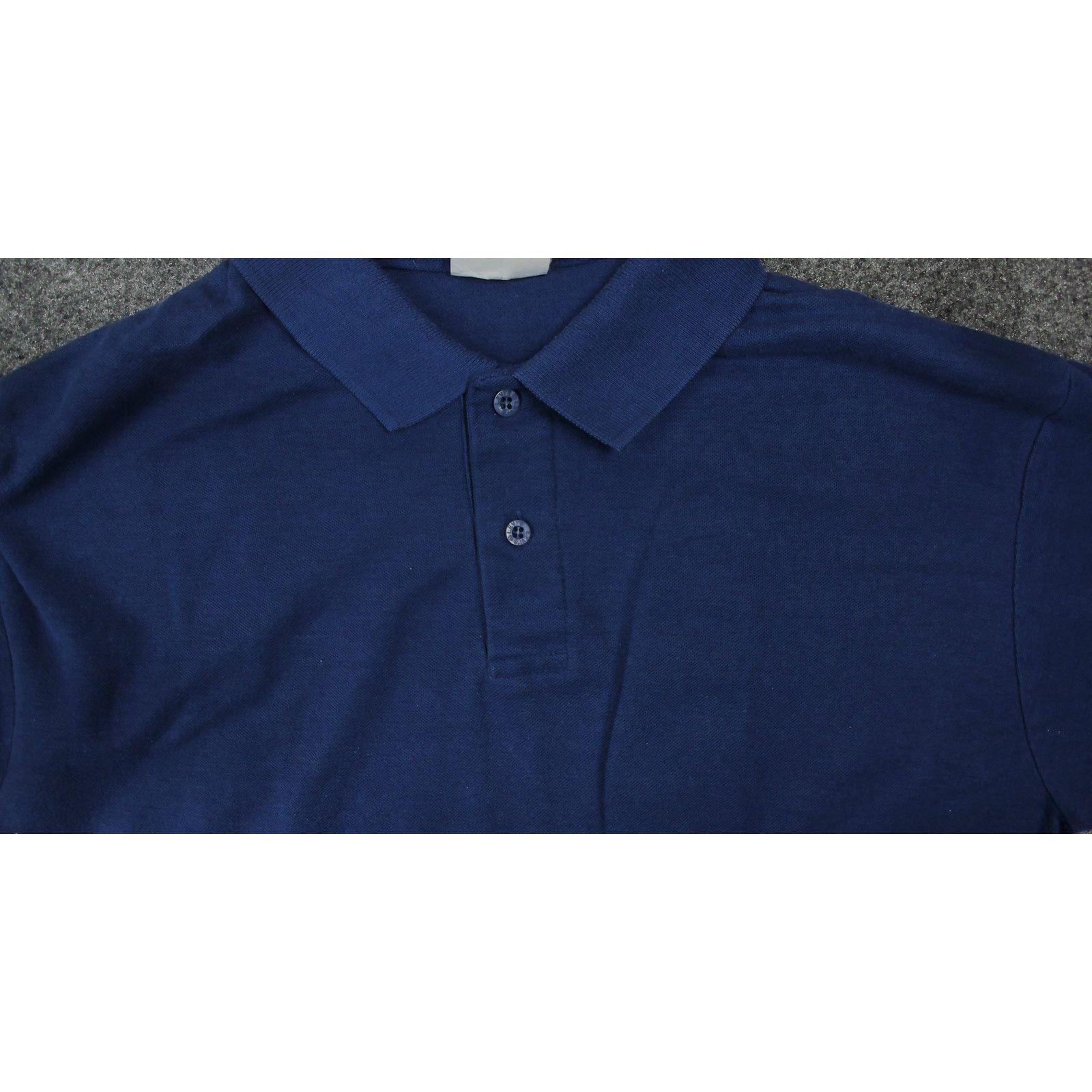 Levi's Levi's | Vintage 1990 Indigo Blue Pique Polo Shirt Size US L / EU 52-54 / 3 - 7 Thumbnail