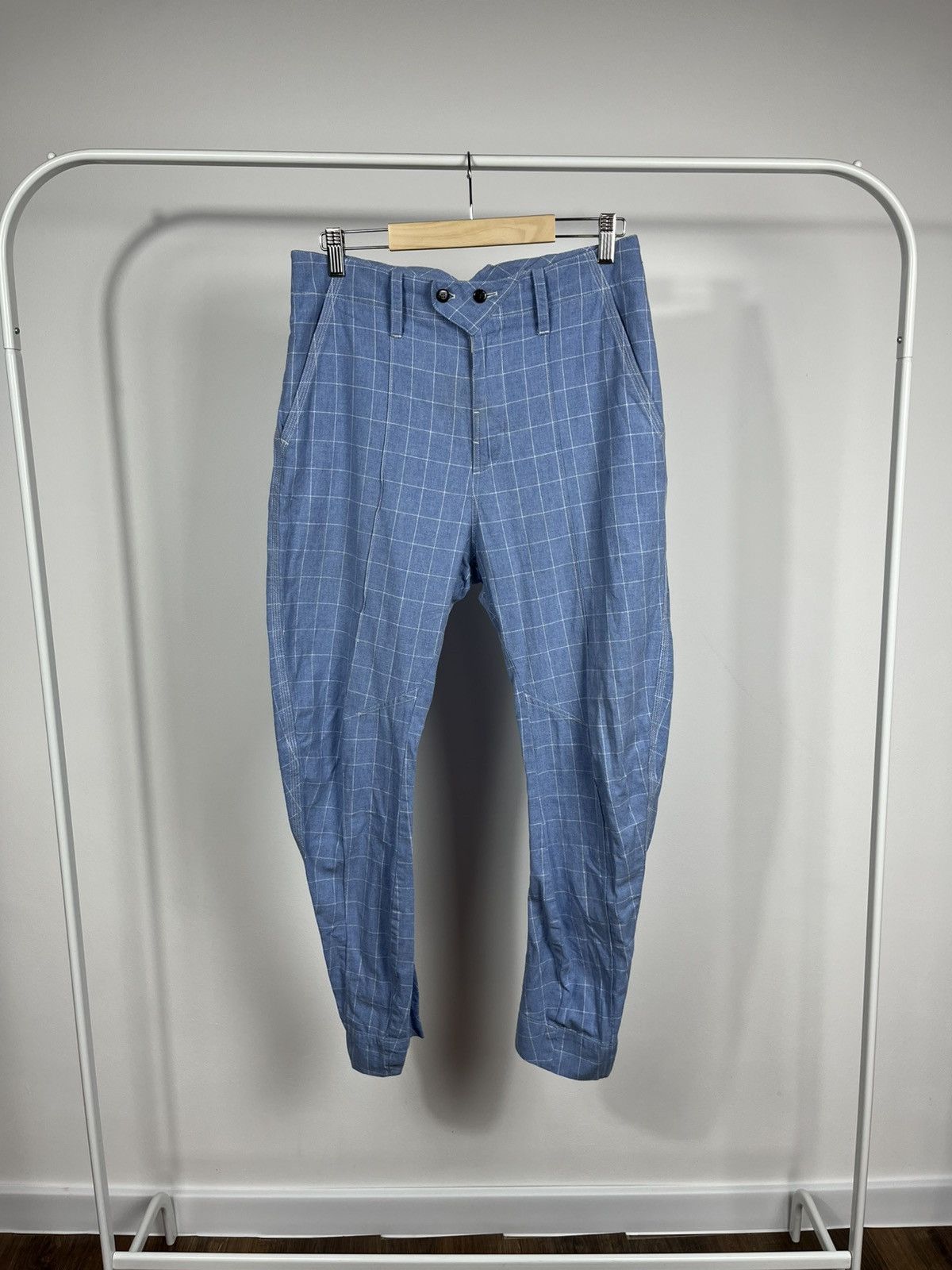 G-Star G-Star RAW blue check pants W29 L32 loose tapered fit Size US 29 - 5 Thumbnail