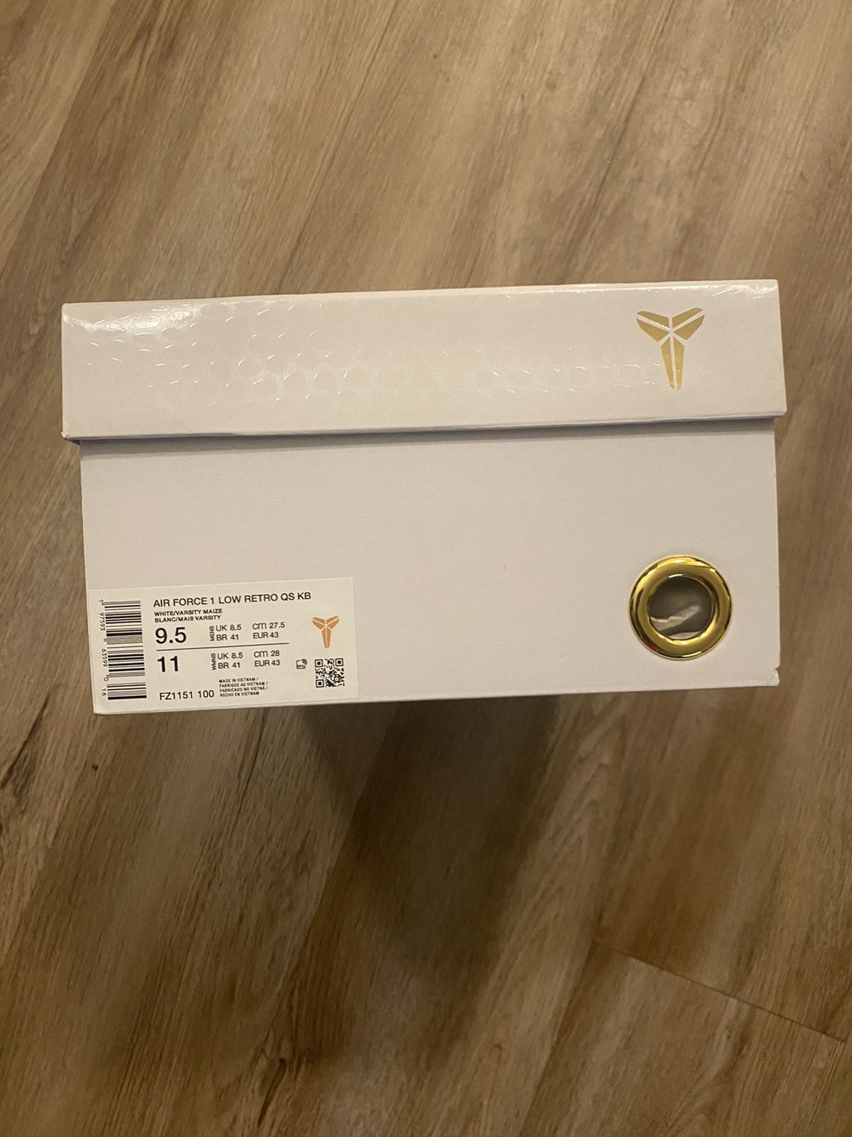 Nike Nike Air Force 1 Low Retro Qs “Kobe Bryant Lakers Home” Size US 9.5 / EU 42-43 - 12 Thumbnail