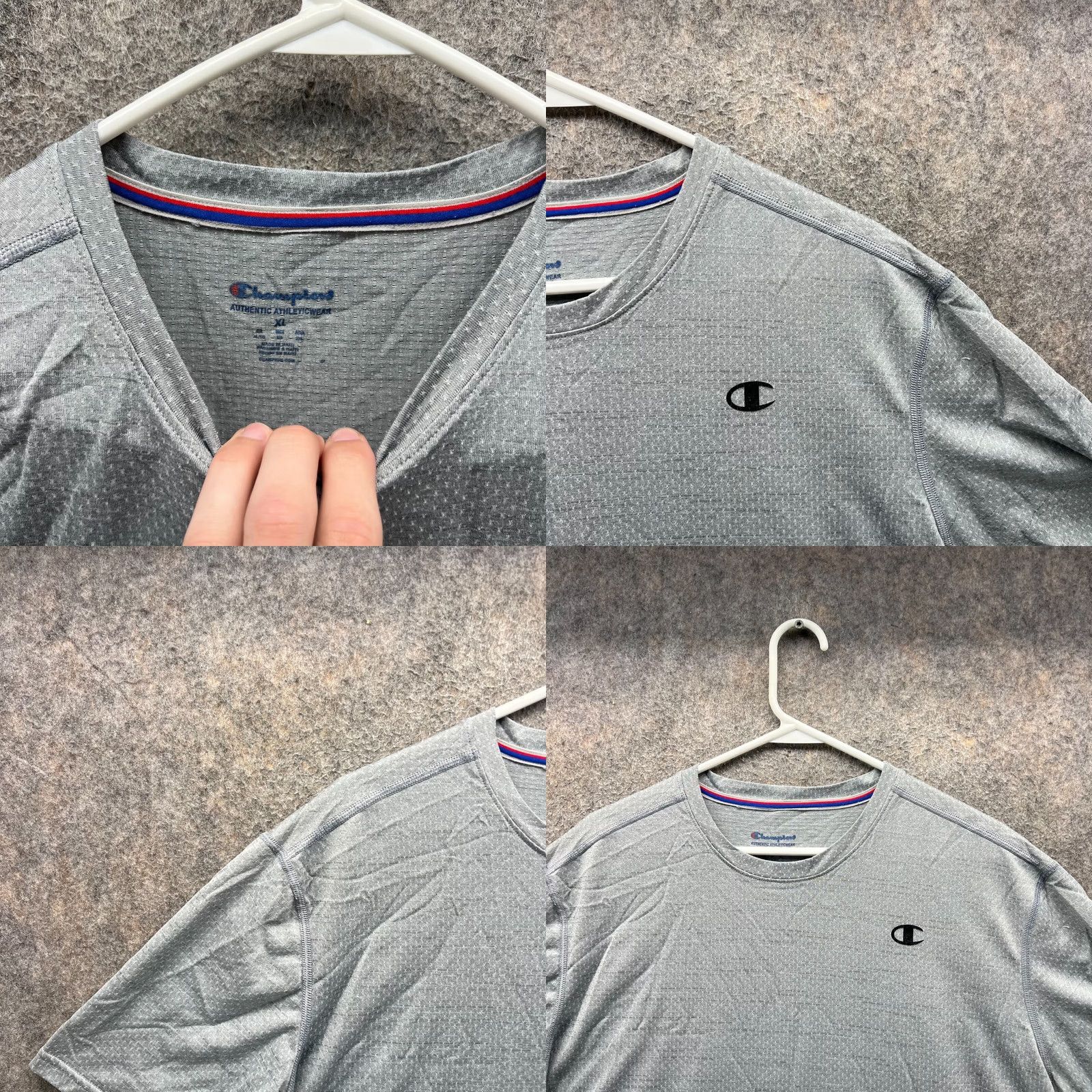Champion VINTAGE Champion Shirt Mens XL Gray Crewneck Athletic Jersey Gym C logo Y2K Size US XL / EU 56 / 4 - 8 Thumbnail