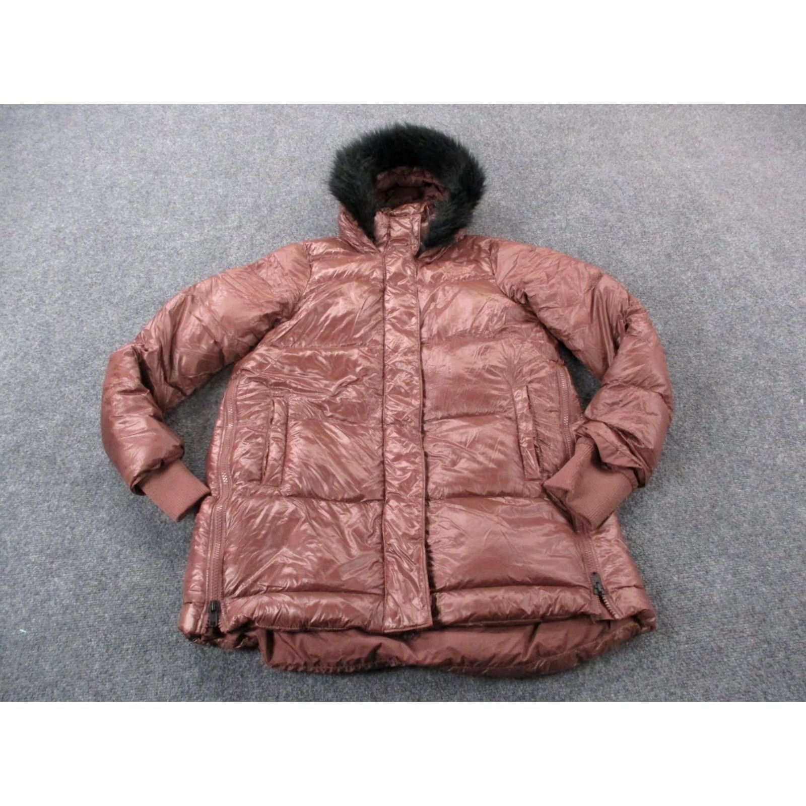 The North Face The North Face Jacket Women L Down Quilted Puffer Parka Outdoor Hood 550 Pink Regular Zip Full Zip Lining Logo Quilted Nylon 2000s Outdoor Womens Size L / US 10 / IT 46 - 2 Thumbnail