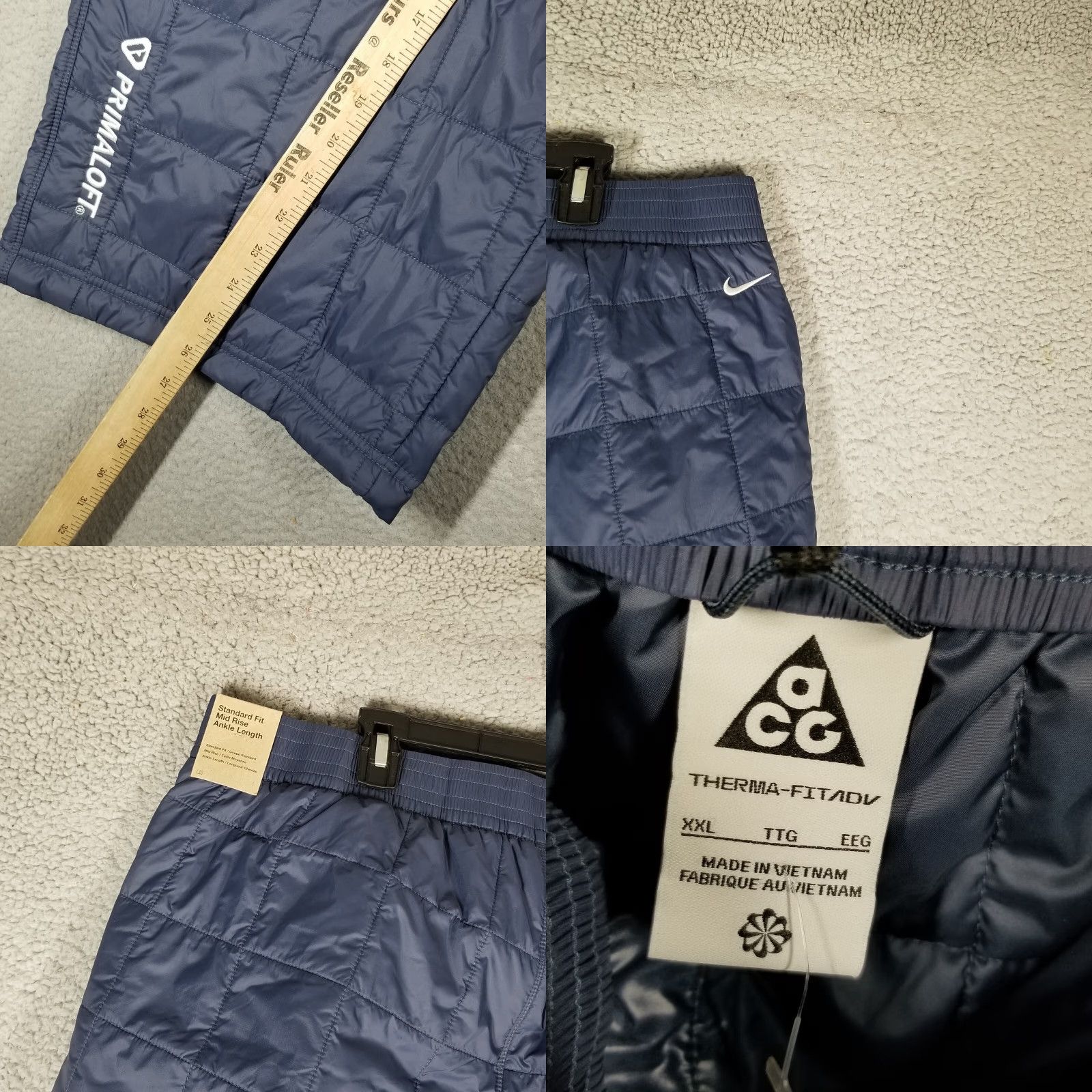 Nike ACG NIKE ACG "Rope de Dope" Women's Track Pants 2XL Thunder Blue Wide-Leg Activewear Size 40" / US 18 - 8 Thumbnail