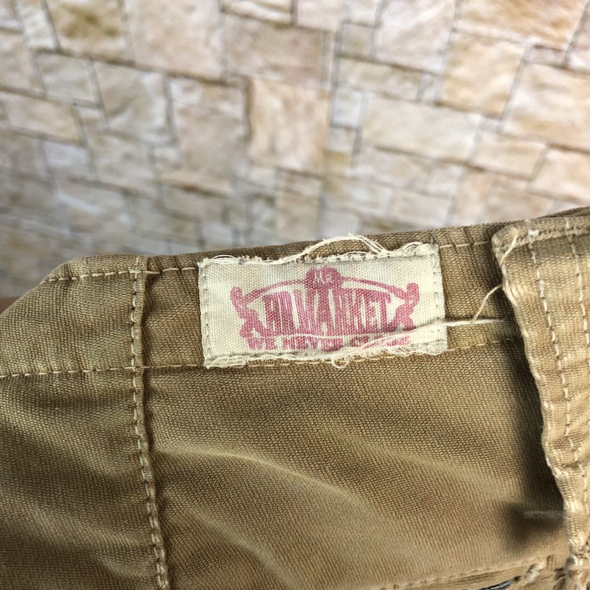 HOLLYWOOD RANCH MARKET D HRM Hollywood Ranch Market Brown ripped cargo Pants #A350 Size US 32 / EU 48 - 20 Thumbnail