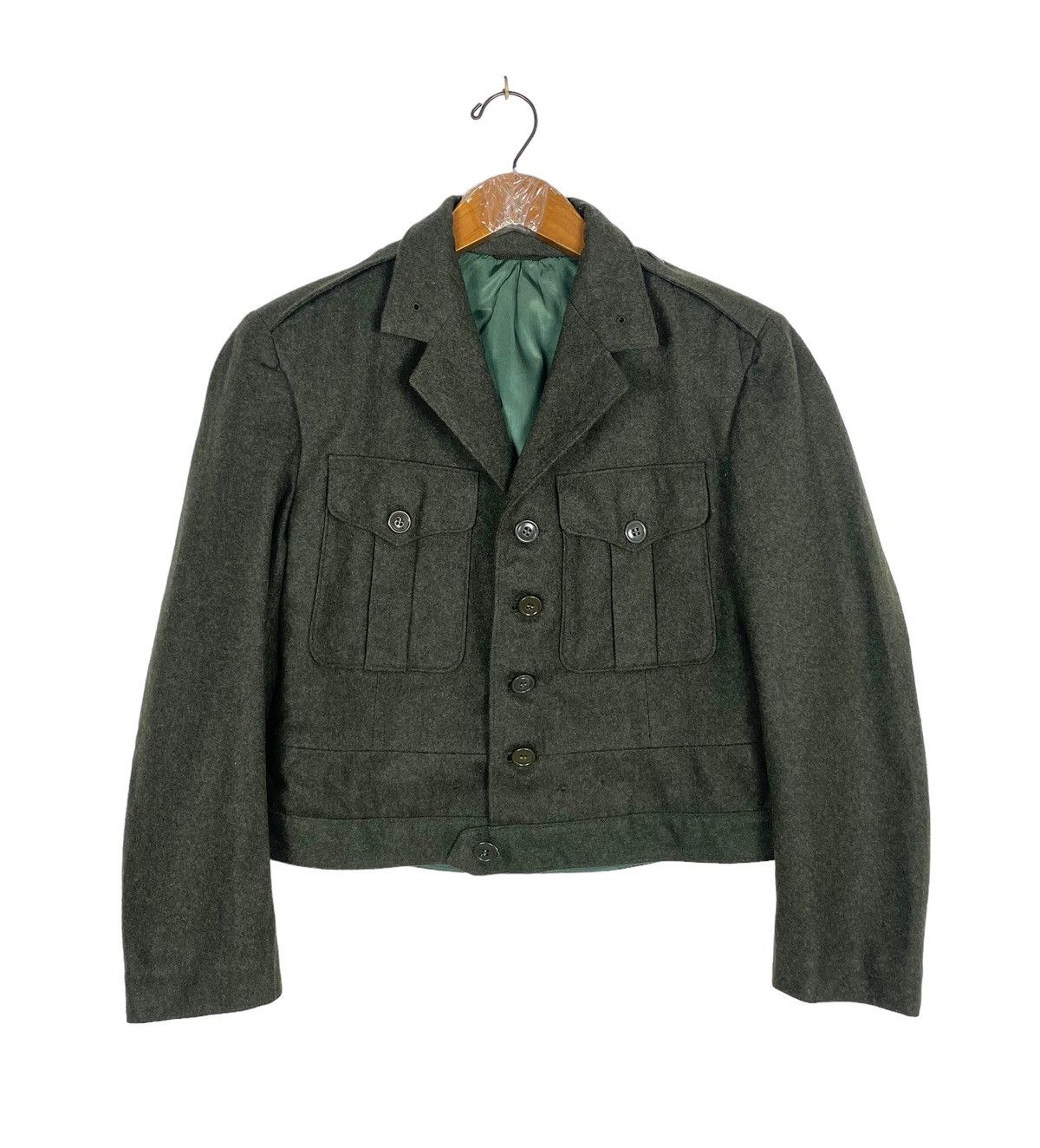 Rare‼️ Vintage Army Military Wool Coat