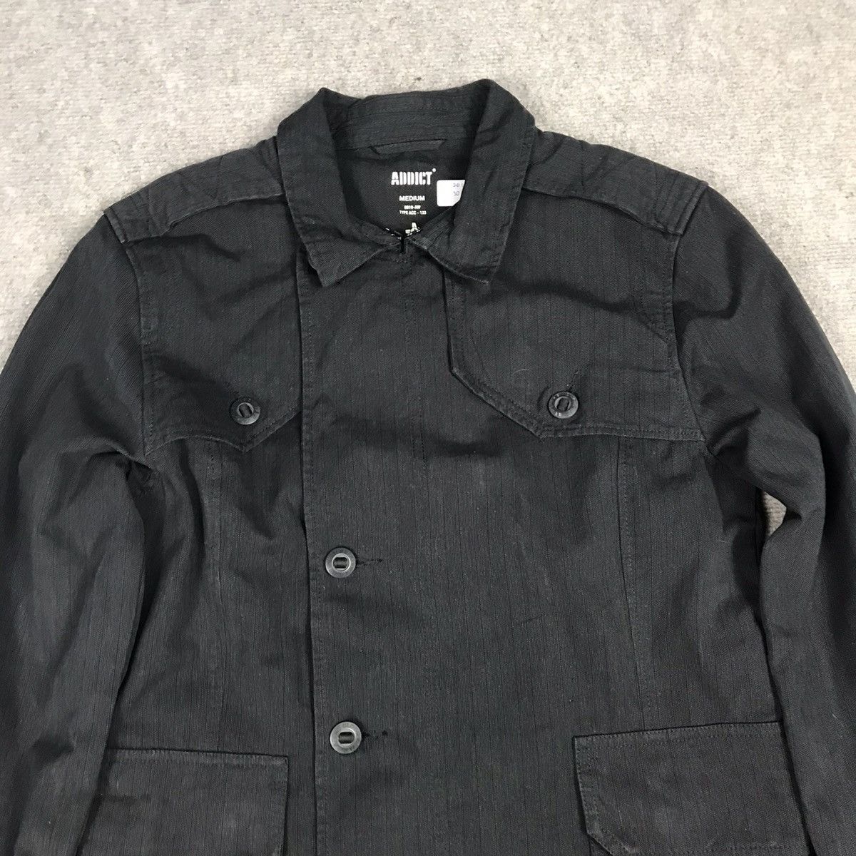 ADDICT ADDICT BLACK PUNK JAPAN STYLE MILITARY JACKET Size US M / EU 48-50 / 2 - 2 Thumbnail