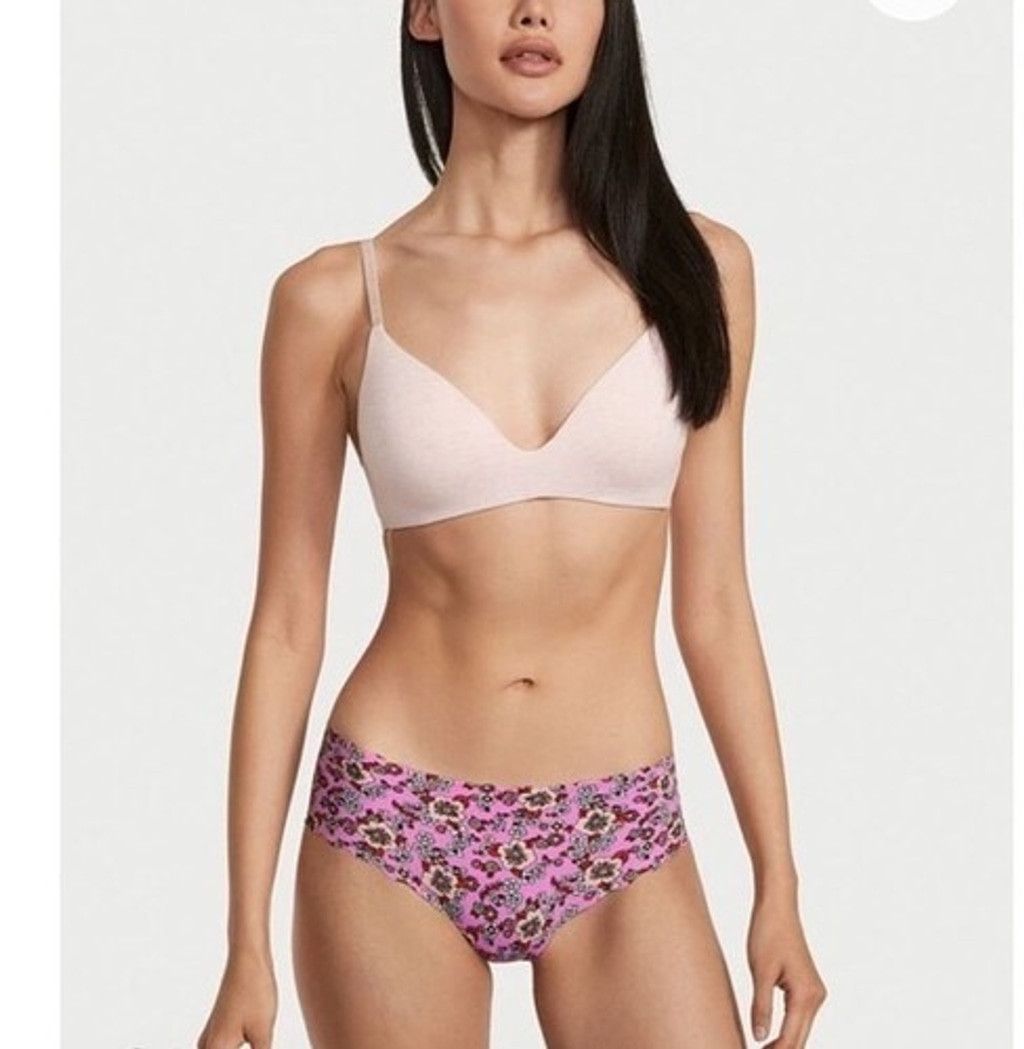 Victoria's Secret NWT Victoria's Secret Cheeky Berry RetroFloral Panty Women L Size ONE SIZE - 7 Thumbnail