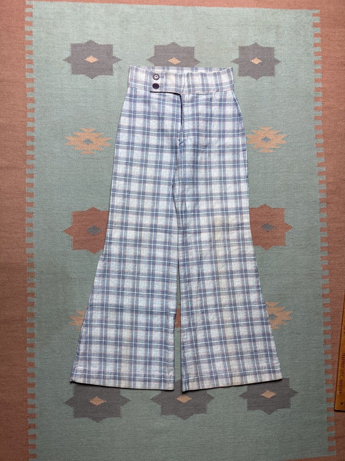 VTG 70s elephant bell bottoms flare pants disco hippie 28x30