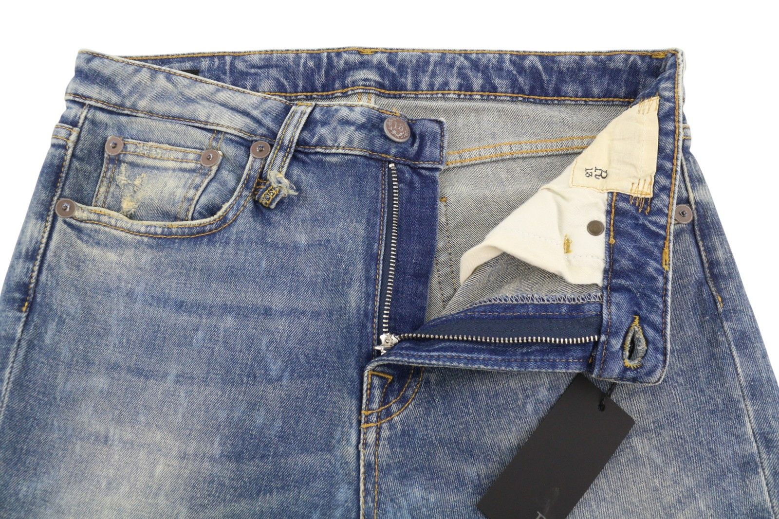 R13 KICK FIT 28 Kelly Stretch Cropped Zip 87810 Size 28" / US 6 / IT 42 - 5 Thumbnail