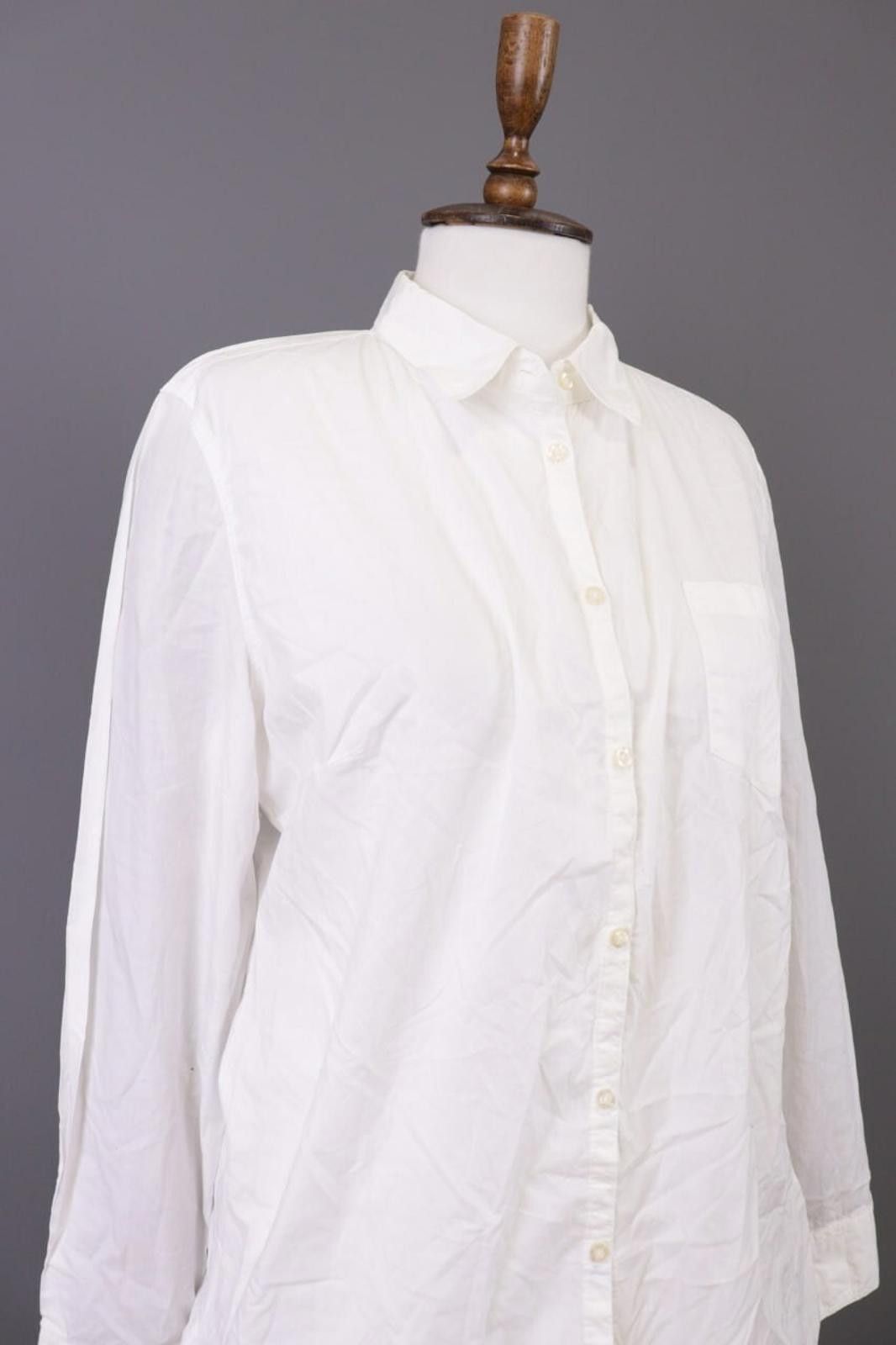 Designer Emily Van Den Bergh White Blouse Tunic Shirt Size 44 Size M / US 6-8 / IT 42-44 - 8 Thumbnail