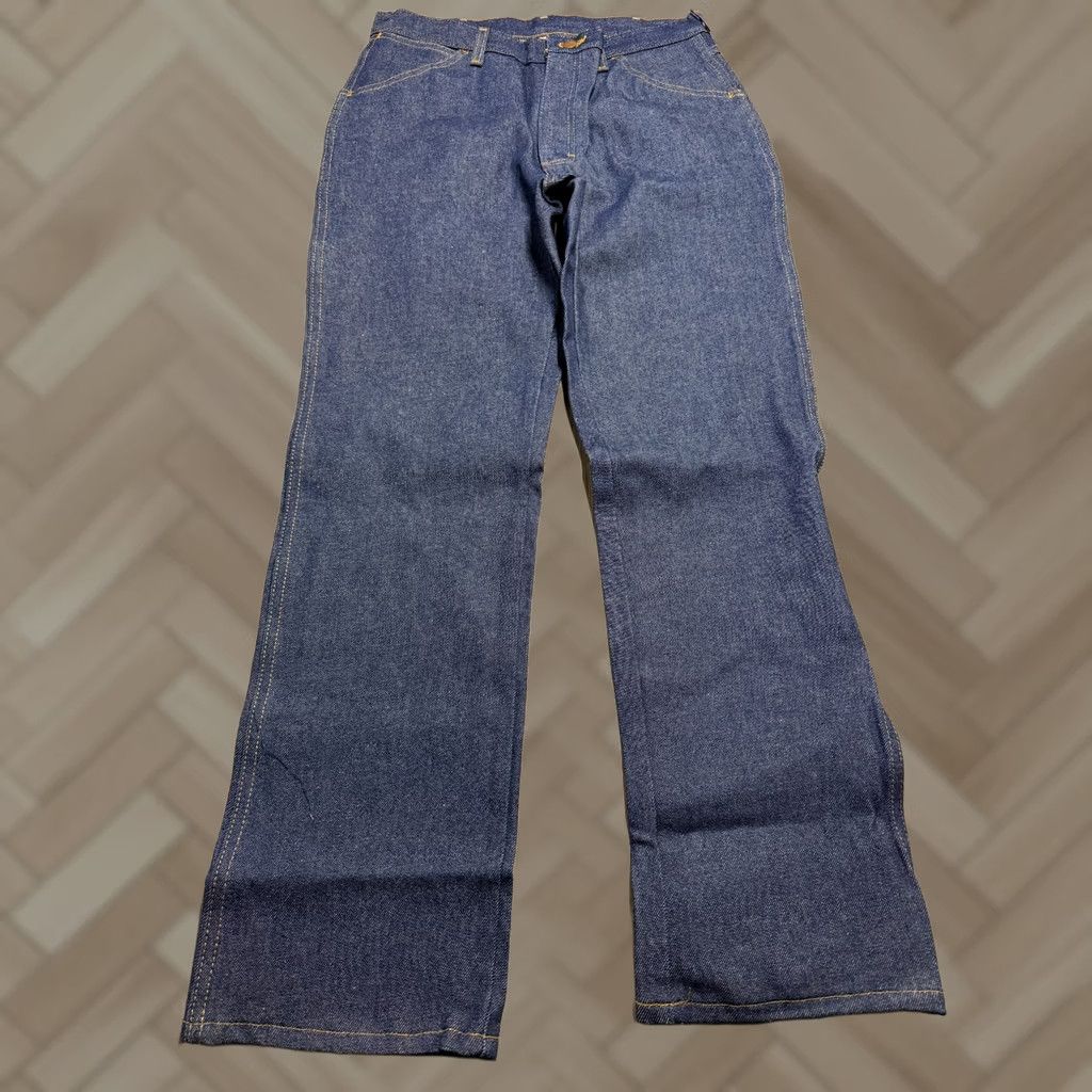 Denime VINTAGE BIG BEN Raw Denim Jeans Dark Indigo Workwear 34x32 NWT NOS Mens Size US 34 / EU 50 - 1 Thumbnail