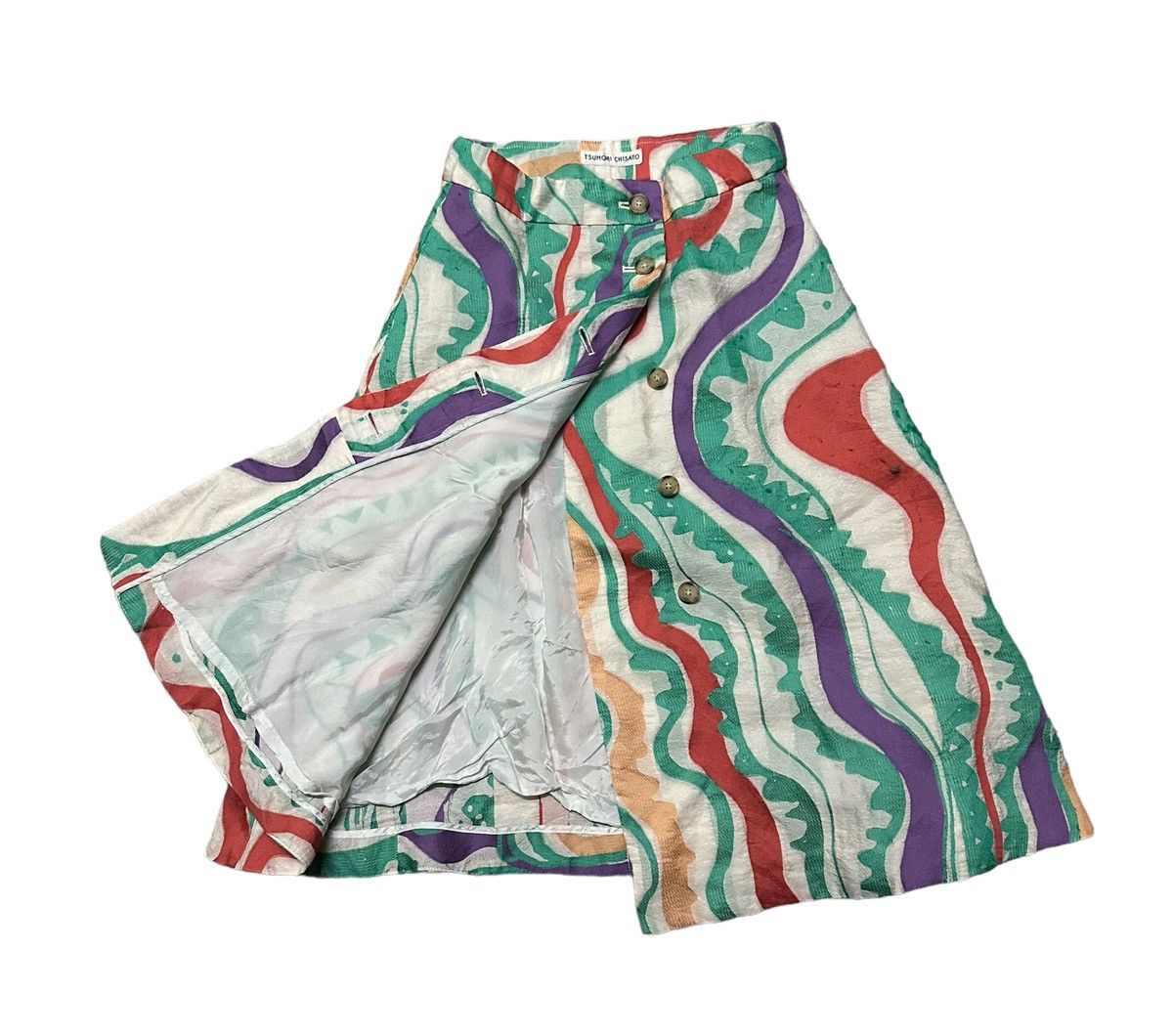 Tsumori Chisato Tsumori Chisato multicolor pucci button up skirt Size 24" / US 00 / IT 34 - 4 Thumbnail