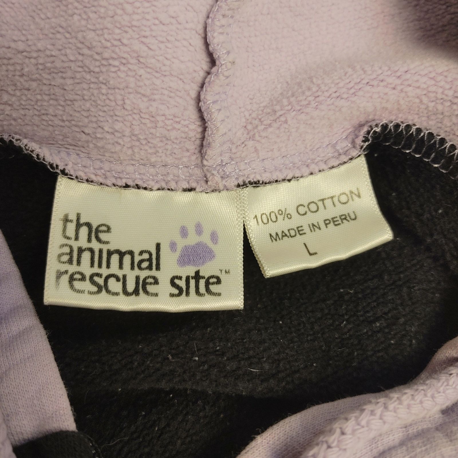 Other The Animal Rescue Site Women's L Black/Purple Hoodie Size L / US 10 / IT 46 - 3 Thumbnail