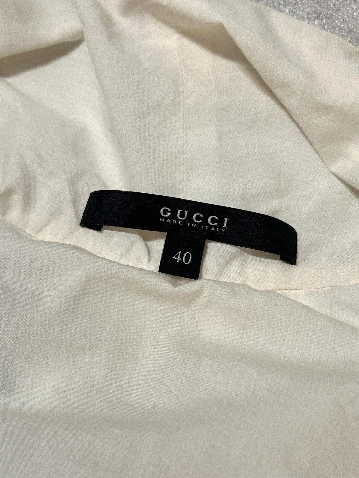 Gucci Vintage Gucci by Tom Ford Archive Cotton Shirt with Tie Size S / US 4 / IT 40 - 12 Thumbnail