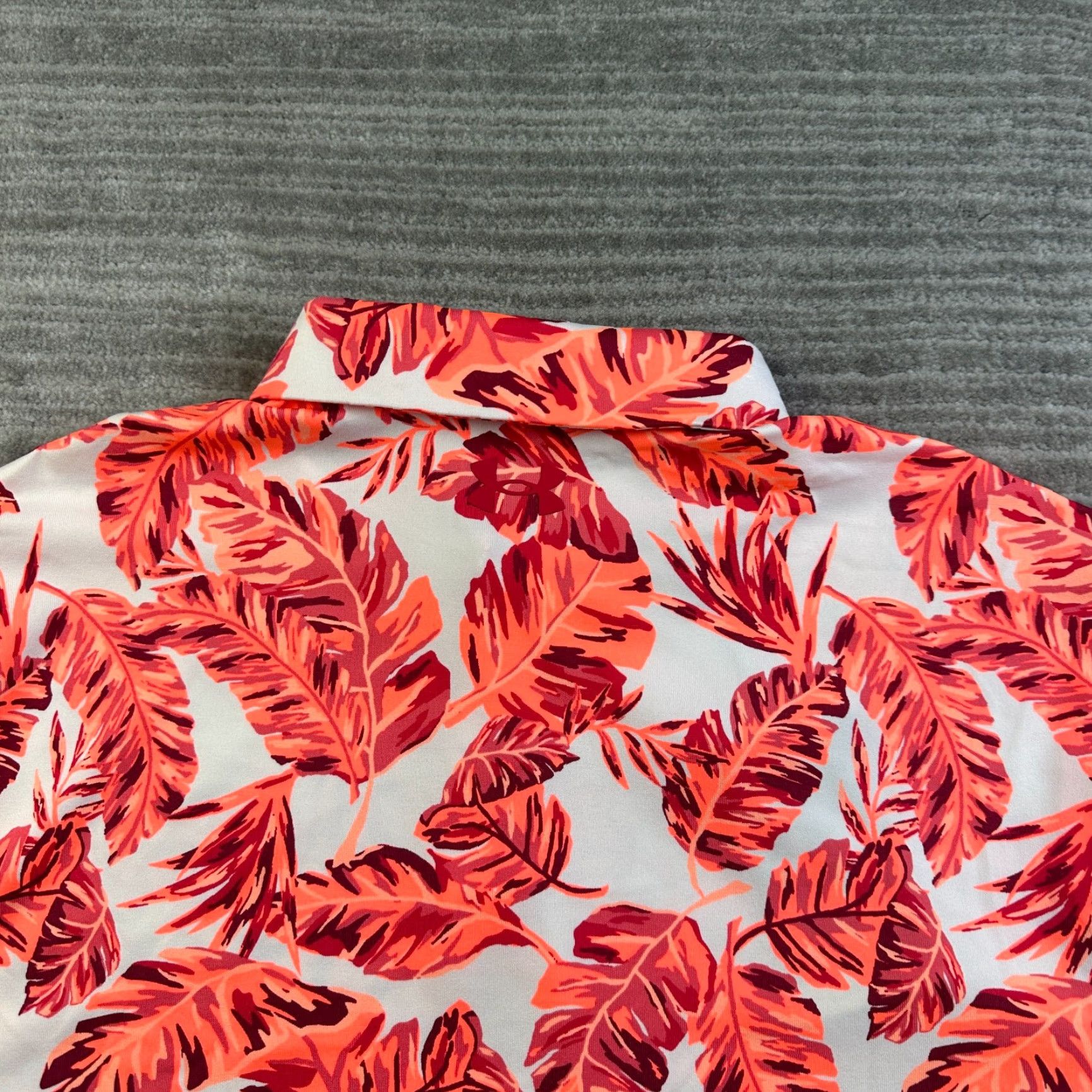 Under Armour Under Armour Polo Shirt Mens L Orange Floral Golf All Over Print Playoff Size US L / EU 52-54 / 3 - 5 Thumbnail
