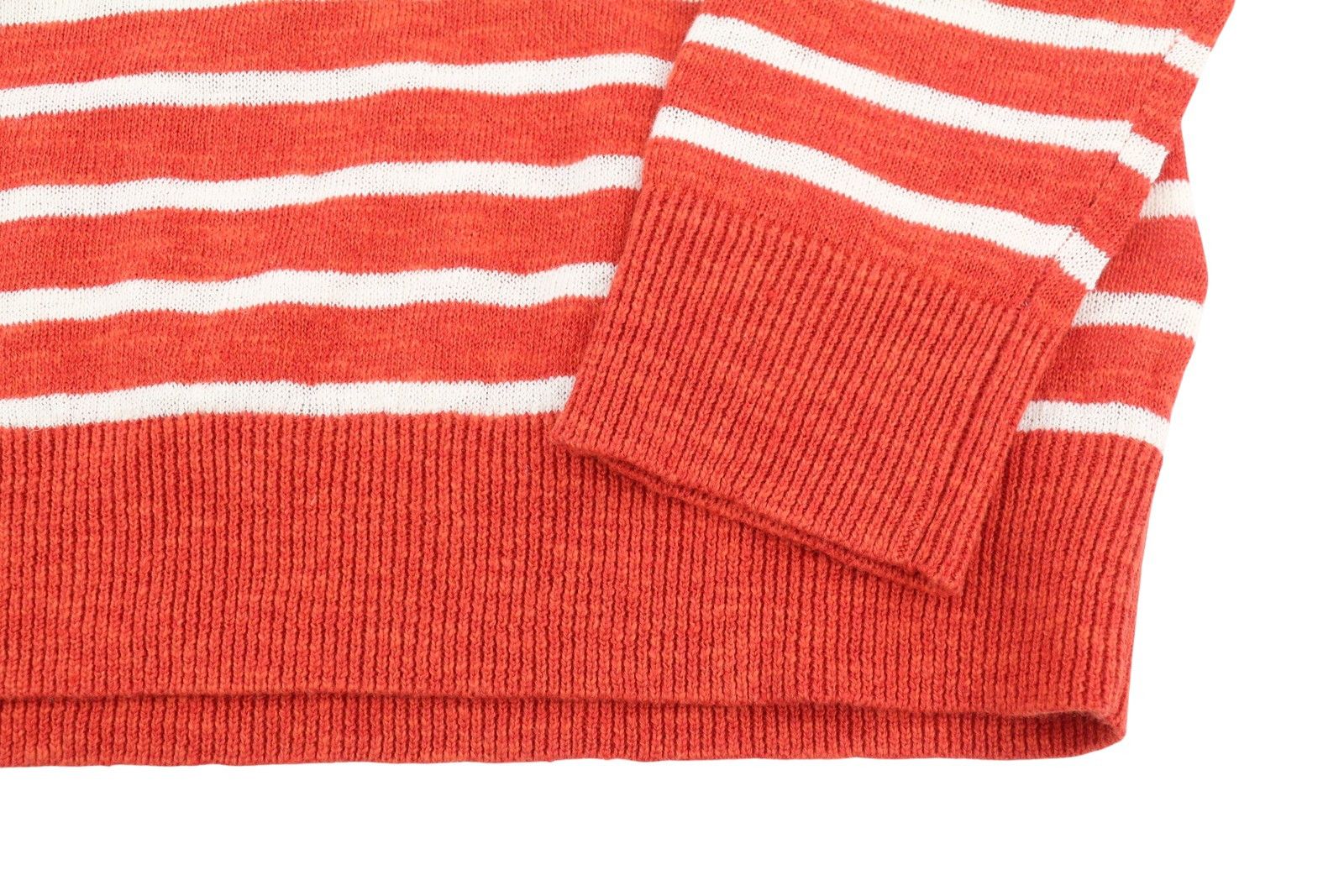 Gant BRETON STRIPE CREW XS Blood Orange Linen Blend 88070 Size XS / US 0-2 / IT 36-38 - 5 Thumbnail