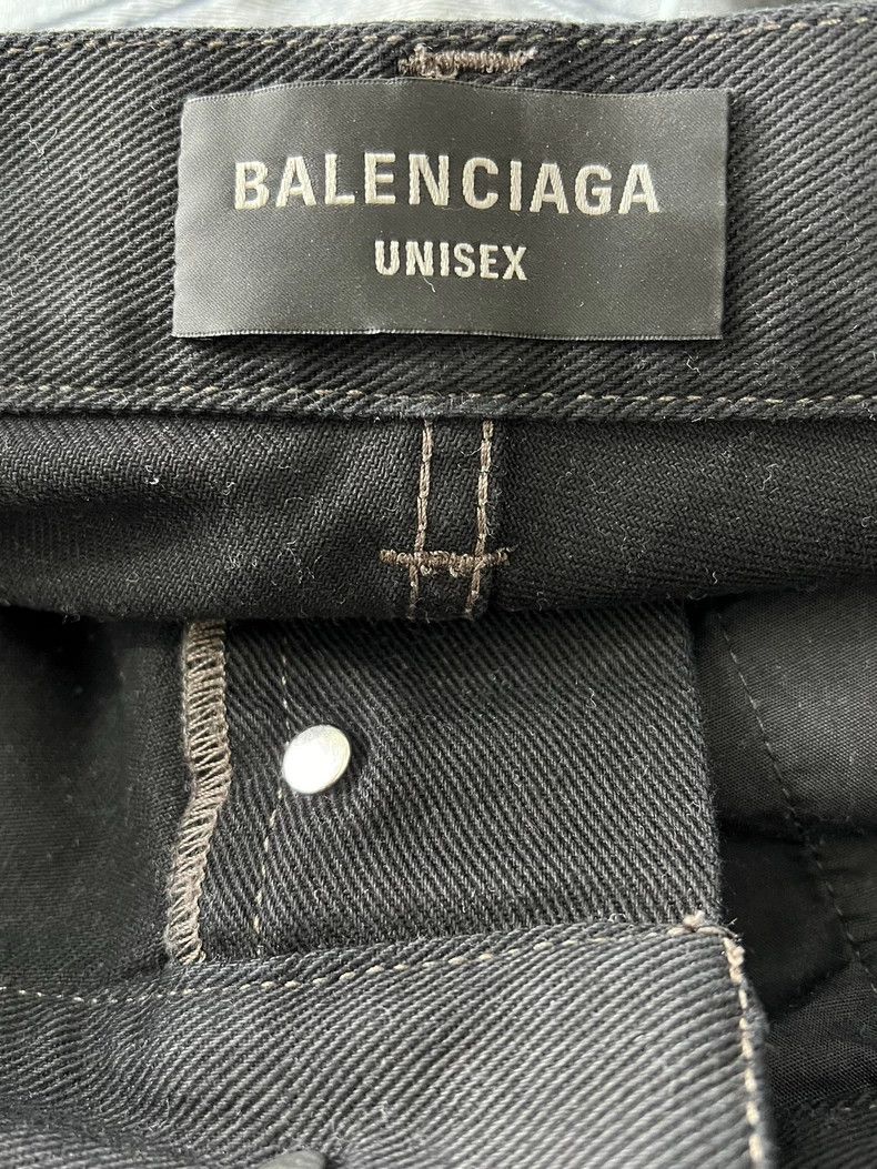 Balenciaga Balenciaga size XS Baggy destroys old waxed wide-leg jeans Size US 27 - 4 Thumbnail