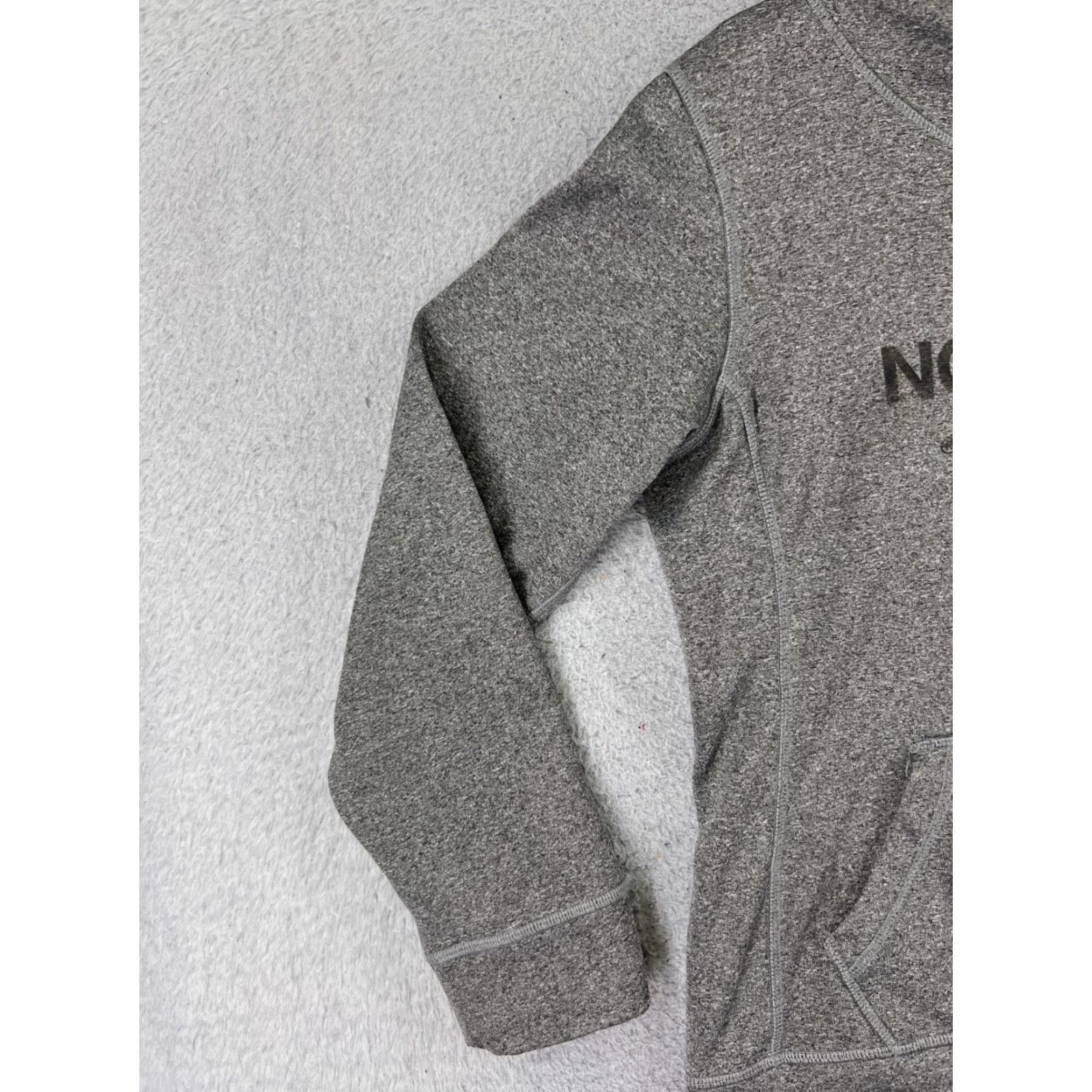 The North Face The North Face Hoodie Womens Medium Gray Logo 100% Polyester Pocket Sweatshirt Size M / US 6-8 / IT 42-44 - 3 Thumbnail