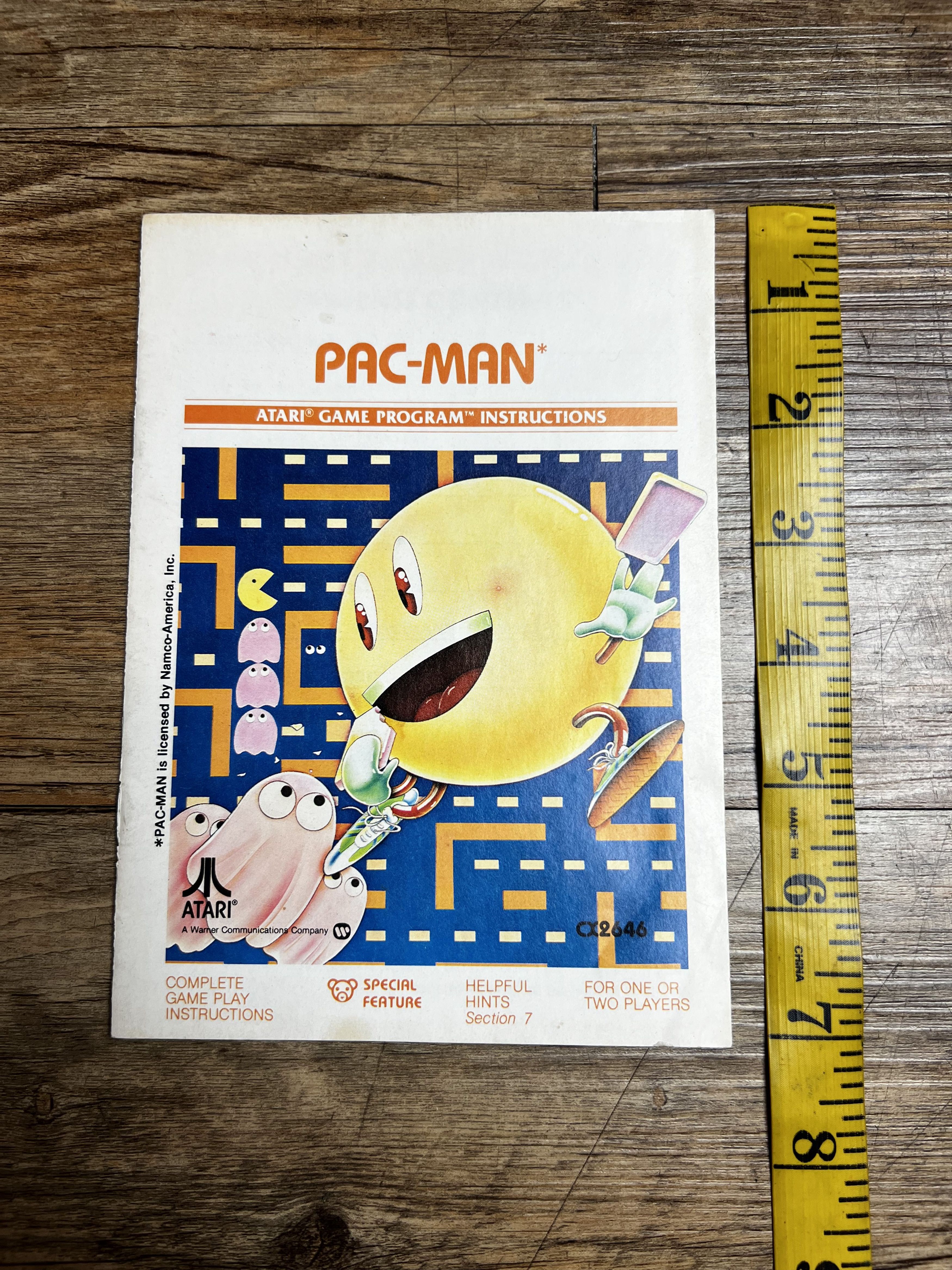 Vintage Vintage 1981 Pac-Man Atari Video Game Program Instructions Size ONE SIZE - 6 Thumbnail