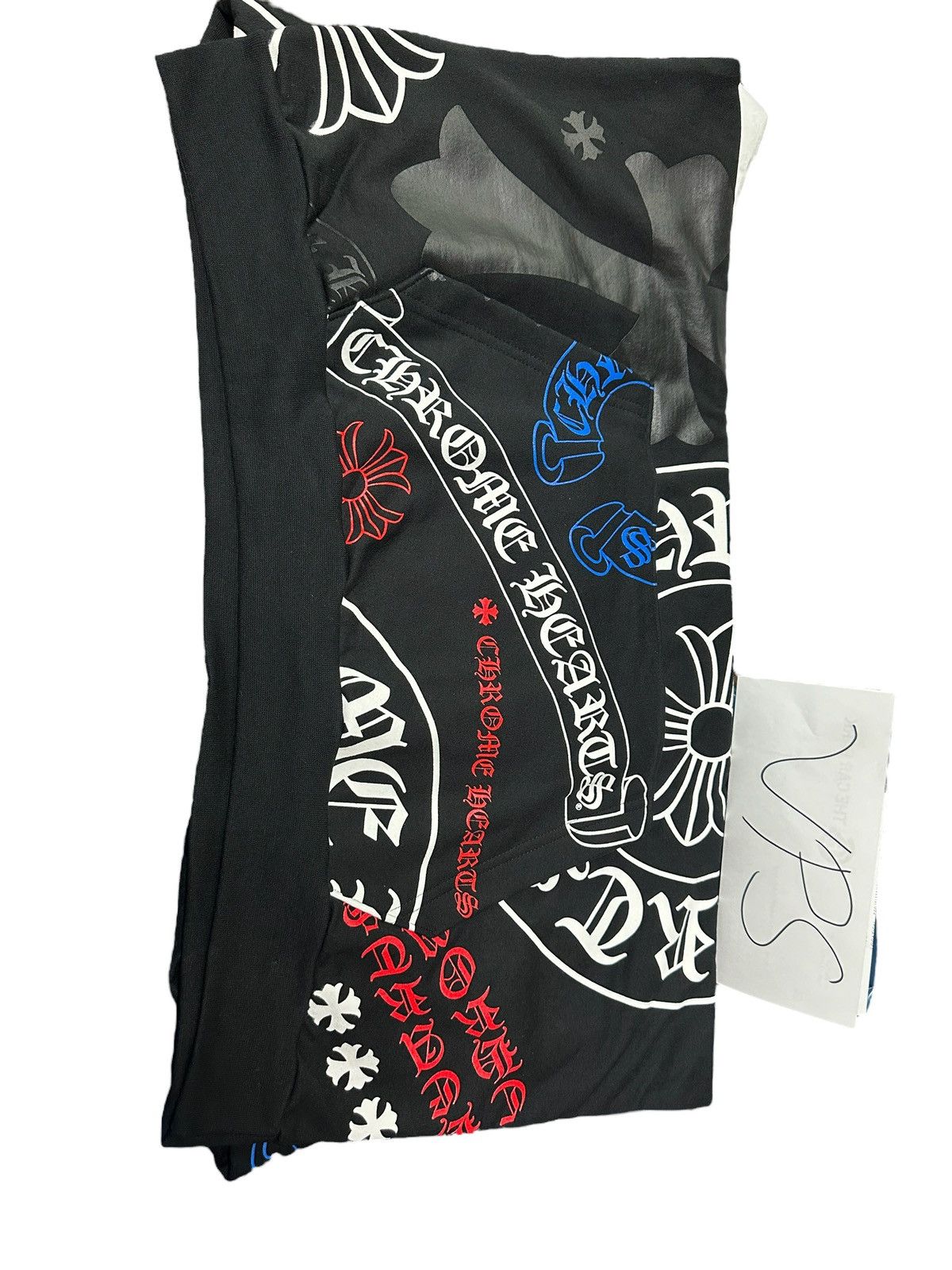 image of Chrome Hearts Stencil Hoodie in Black, Men's (Size XL)