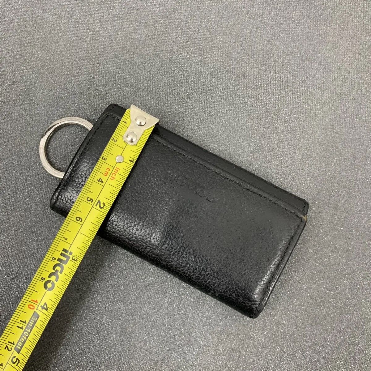 Coach Coach Key Holder Leather Wallet Small Black Size ONE SIZE - 7 Thumbnail