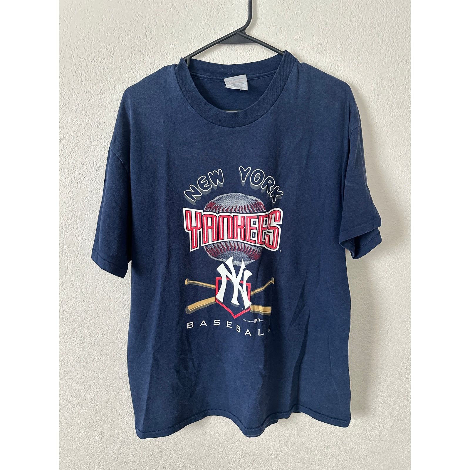 Hanes × MLB × Vintage Vintage 1995 New York Yankees T-Shirt - Large Size US L / EU 52-54 / 3 - 1 Thumbnail
