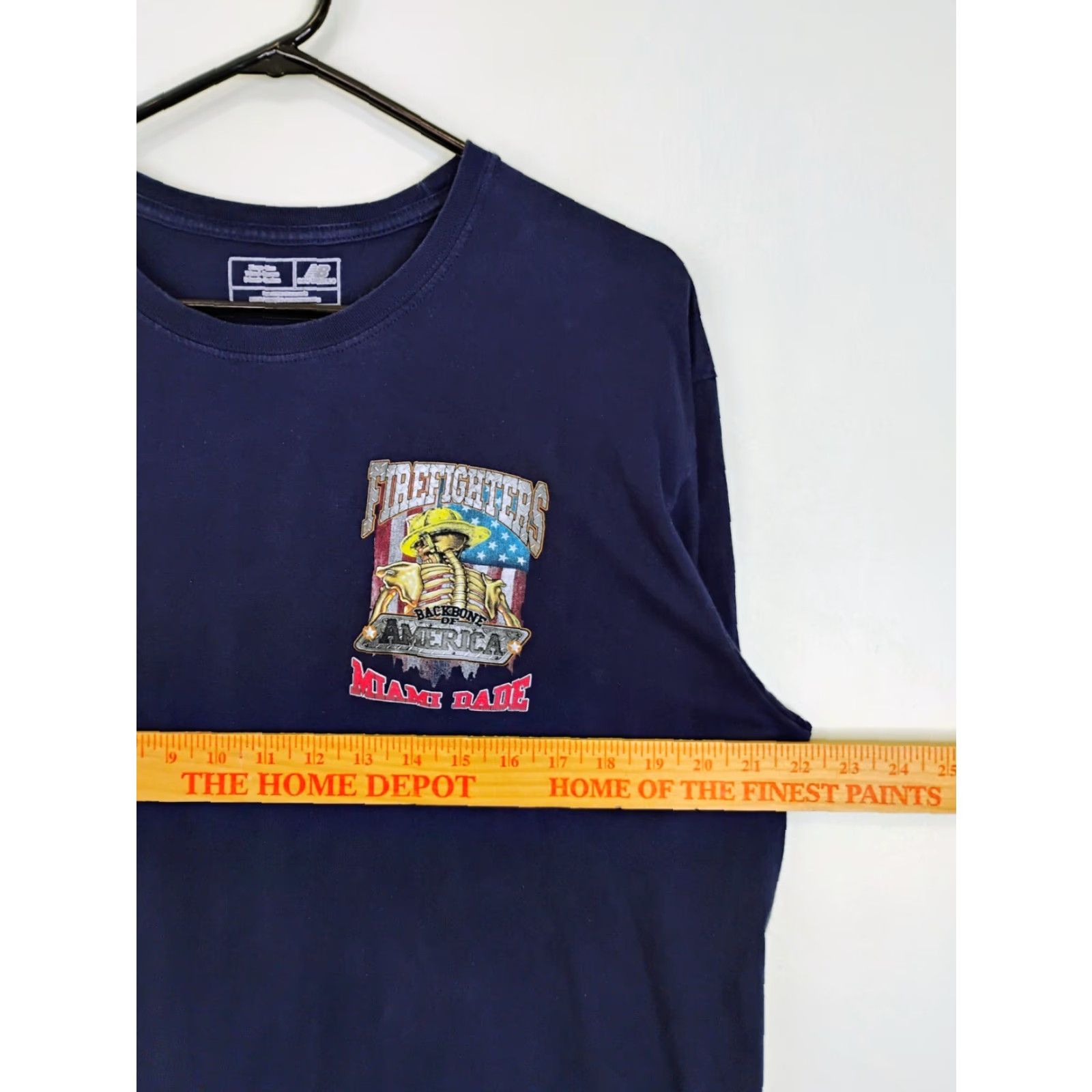 New Balance New Balance T-Shirt Mens Large Blue Fire Miami Backbone Of America Size US L / EU 52-54 / 3 - 6 Thumbnail