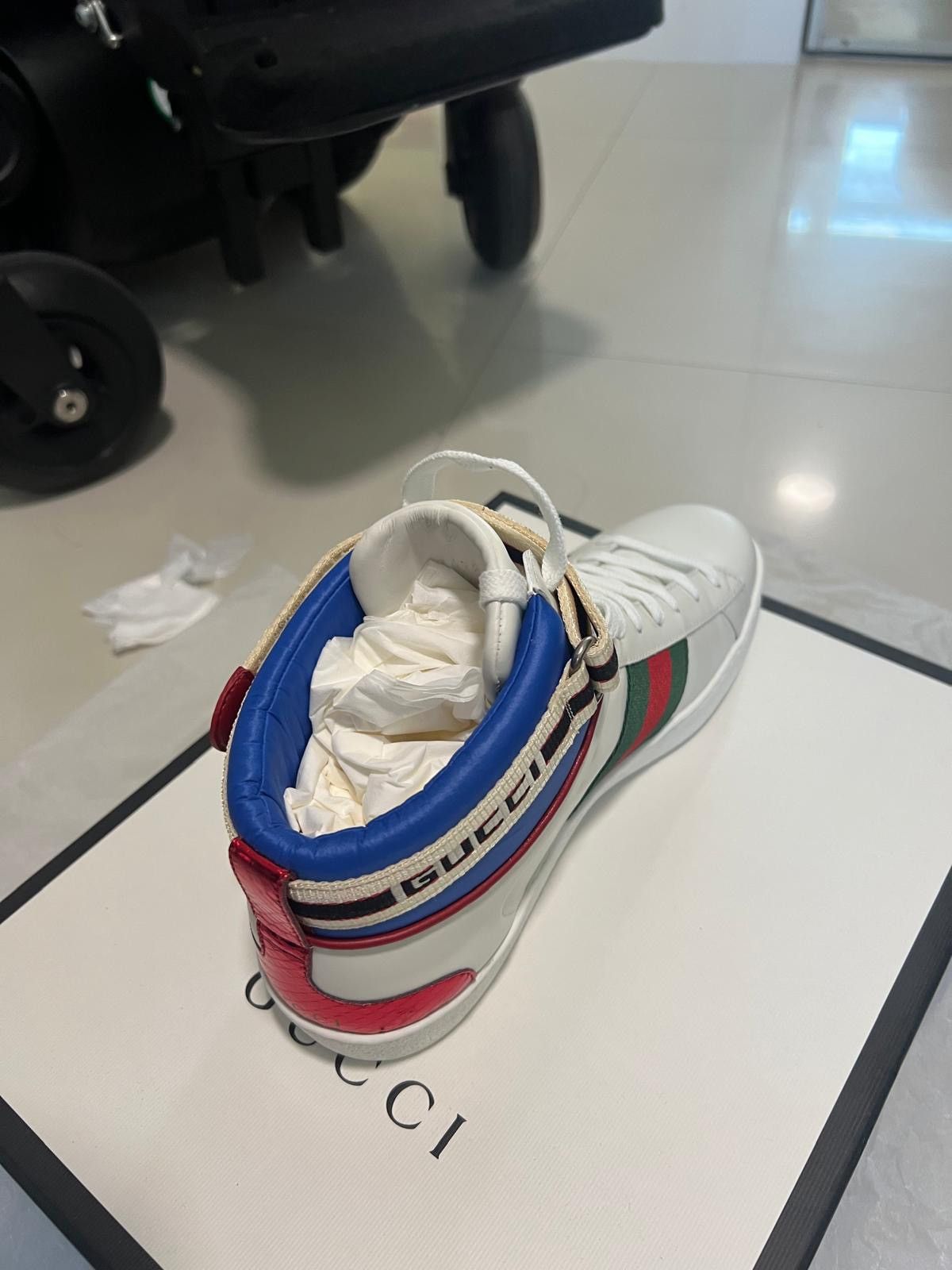 Gucci Gucci Ace High Top Sneaker Size US 8 / EU 41 - 3 Thumbnail