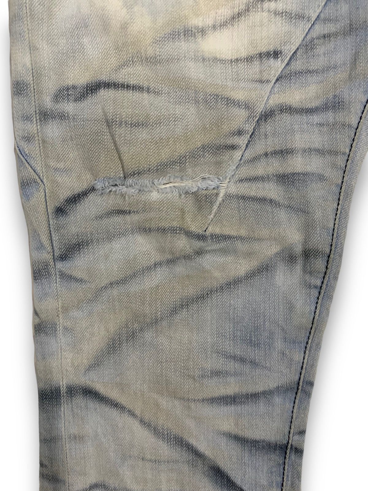 14th Addiction × Japanese Brand × Seditionaries ‼️RARE‼️Japanese Brand Johny Wolf Thrashed Mud Wash Punk Jeans Size US 31 - 8 Thumbnail