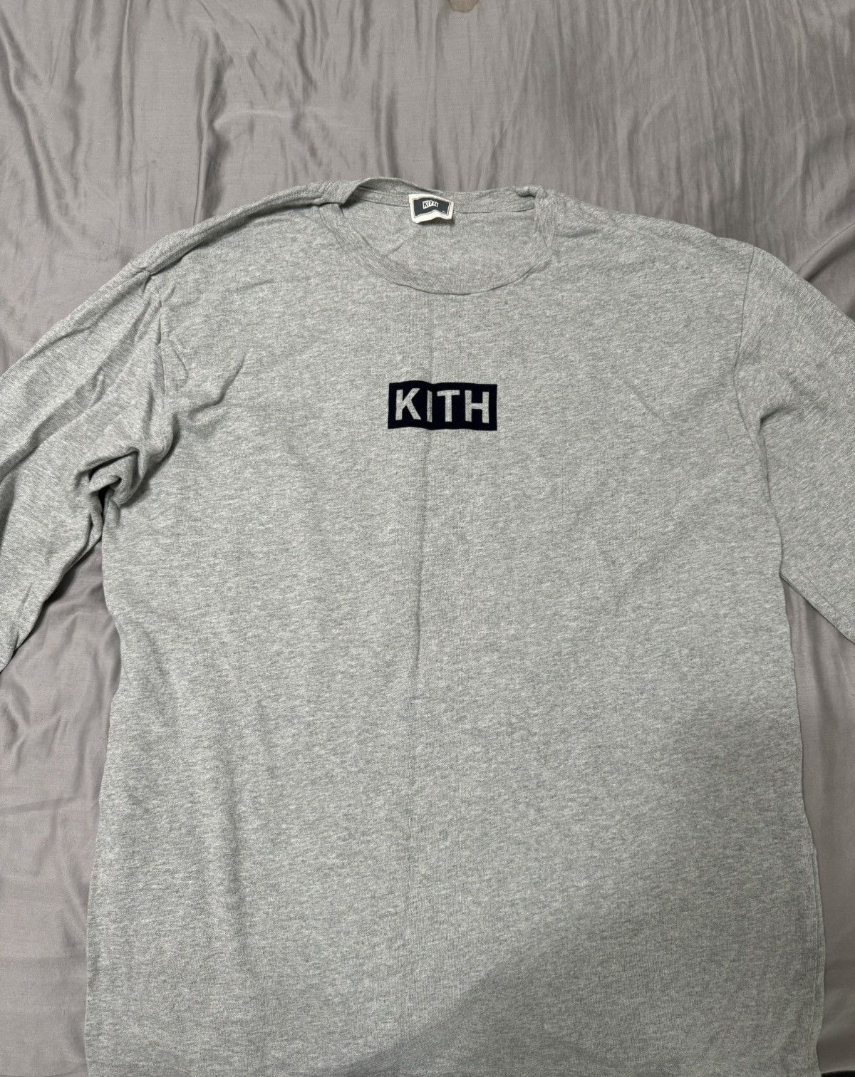 Kith Kith Box Logo L/S Tee | Grailed