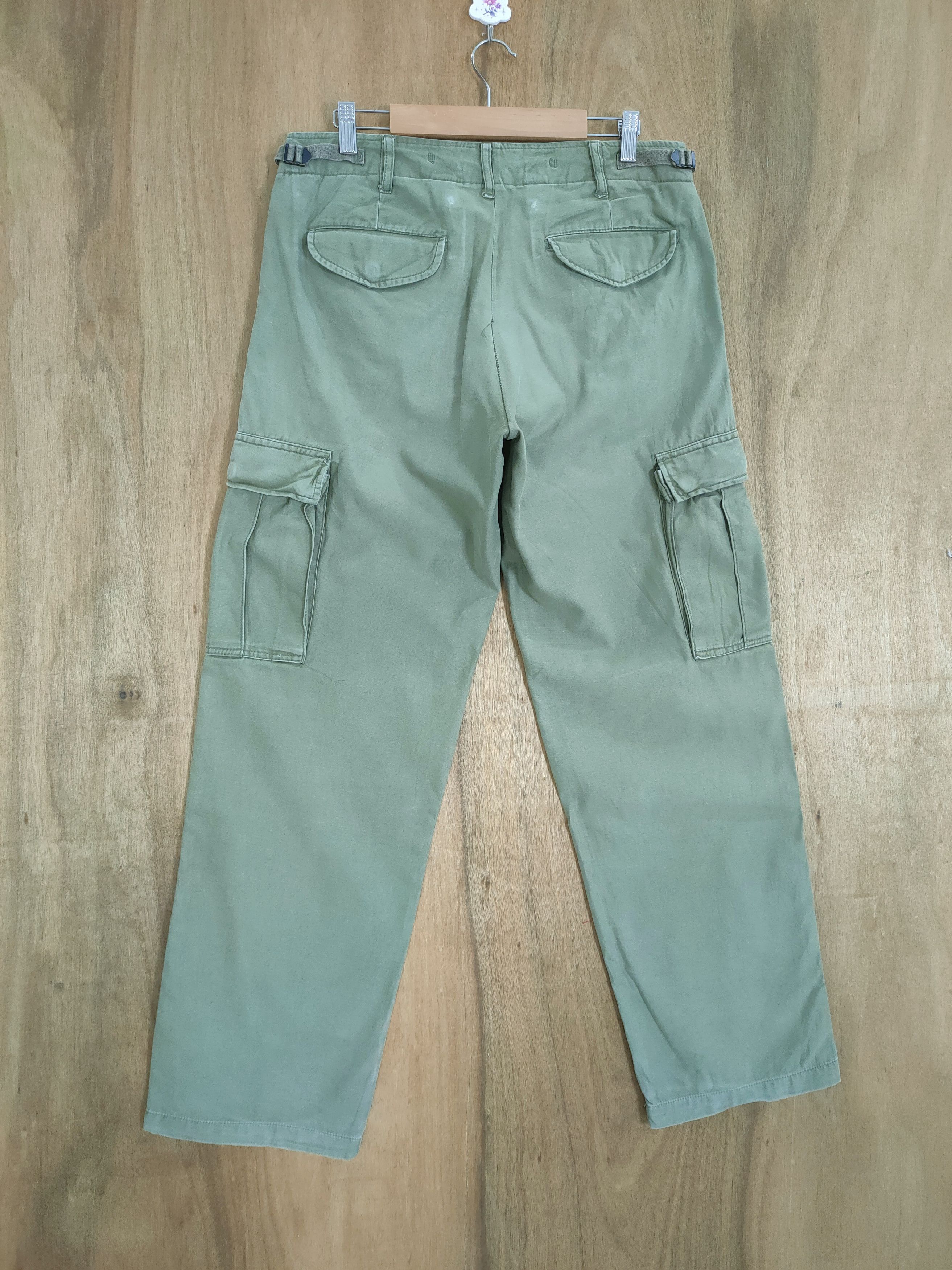 Japanese Brand VINTAGE B NUMBER GREEN CARGO PANTS Size US 32 / EU 48 - 6 Thumbnail
