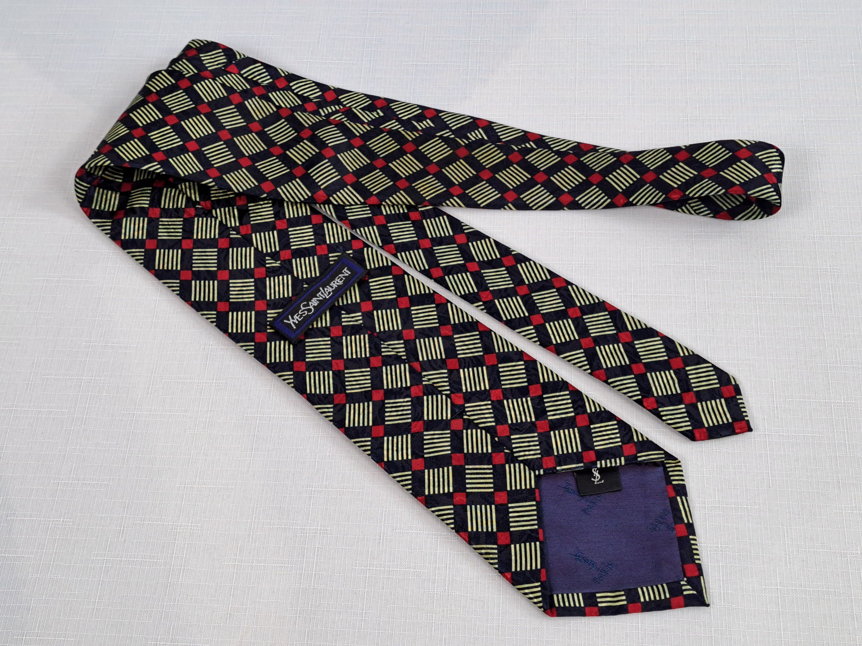 Vintage × Yves Saint Laurent Vintage YVES SAINT LAURENT silk Tie. Size ONE SIZE - 4 Thumbnail