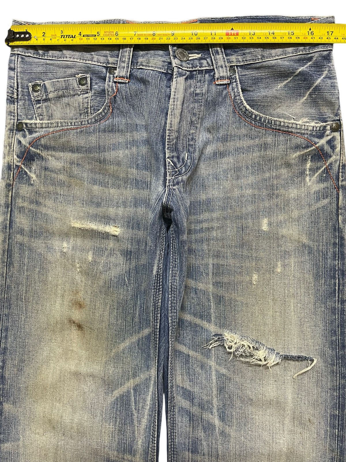 Edwin Edwin XV Exclusive Vintage Mud Wash Whisker Distress Loose Size US 34 / EU 50 - 12 Thumbnail