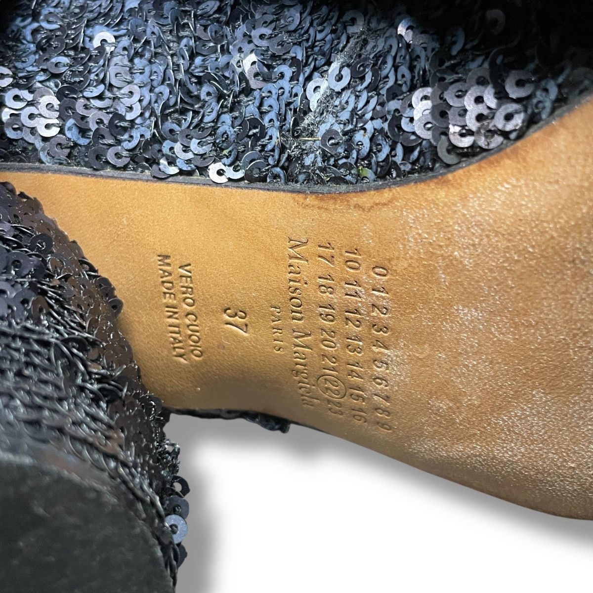 Maison Margiela Maison Margiela Line 22 Sequined Round-toe Ankle Boots Size US 7 / IT 37 - 6 Thumbnail