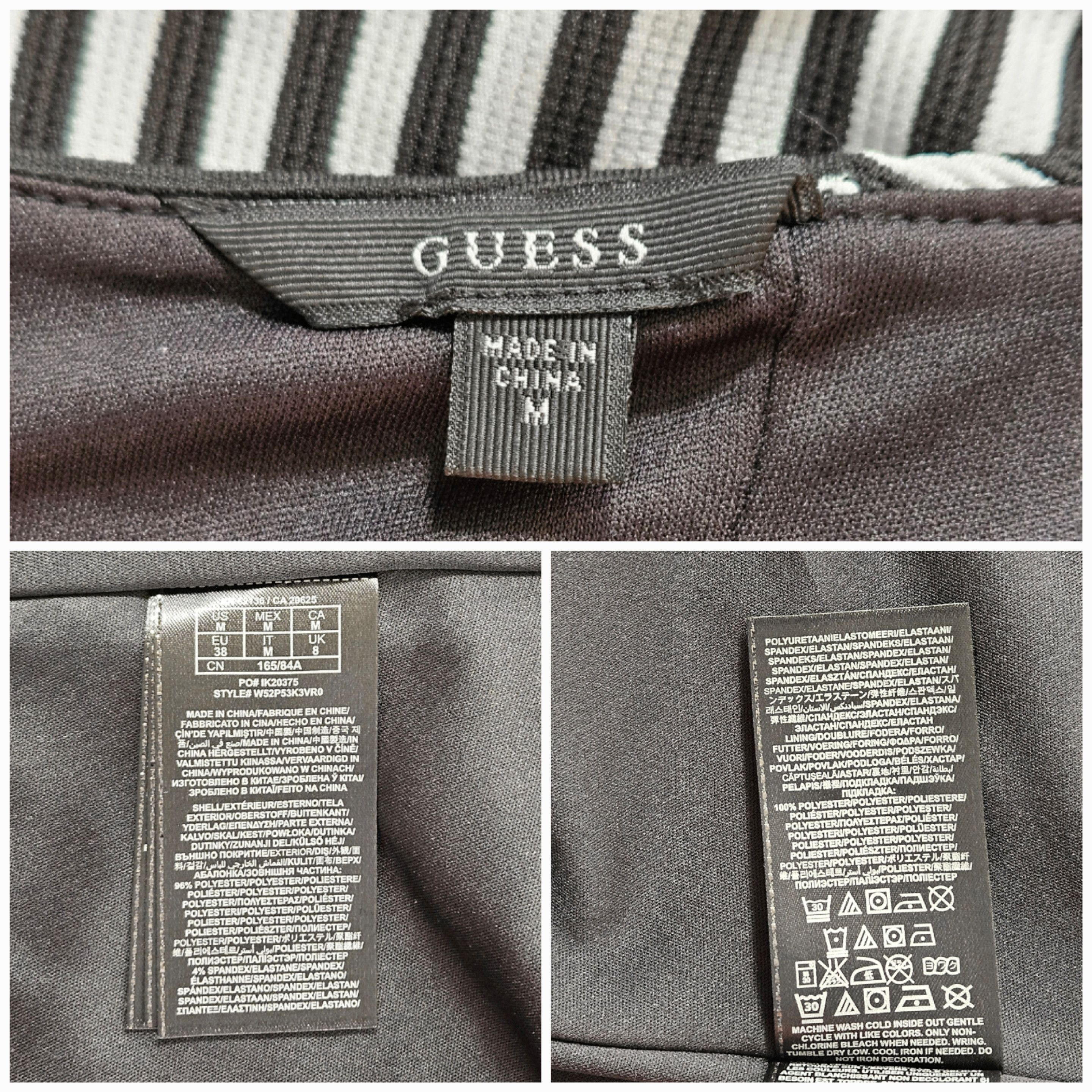 Guess Guess Size S/M Top Halter Peplum Black White Stripe Zipper Size S / US 4 / IT 40 - 9 Thumbnail