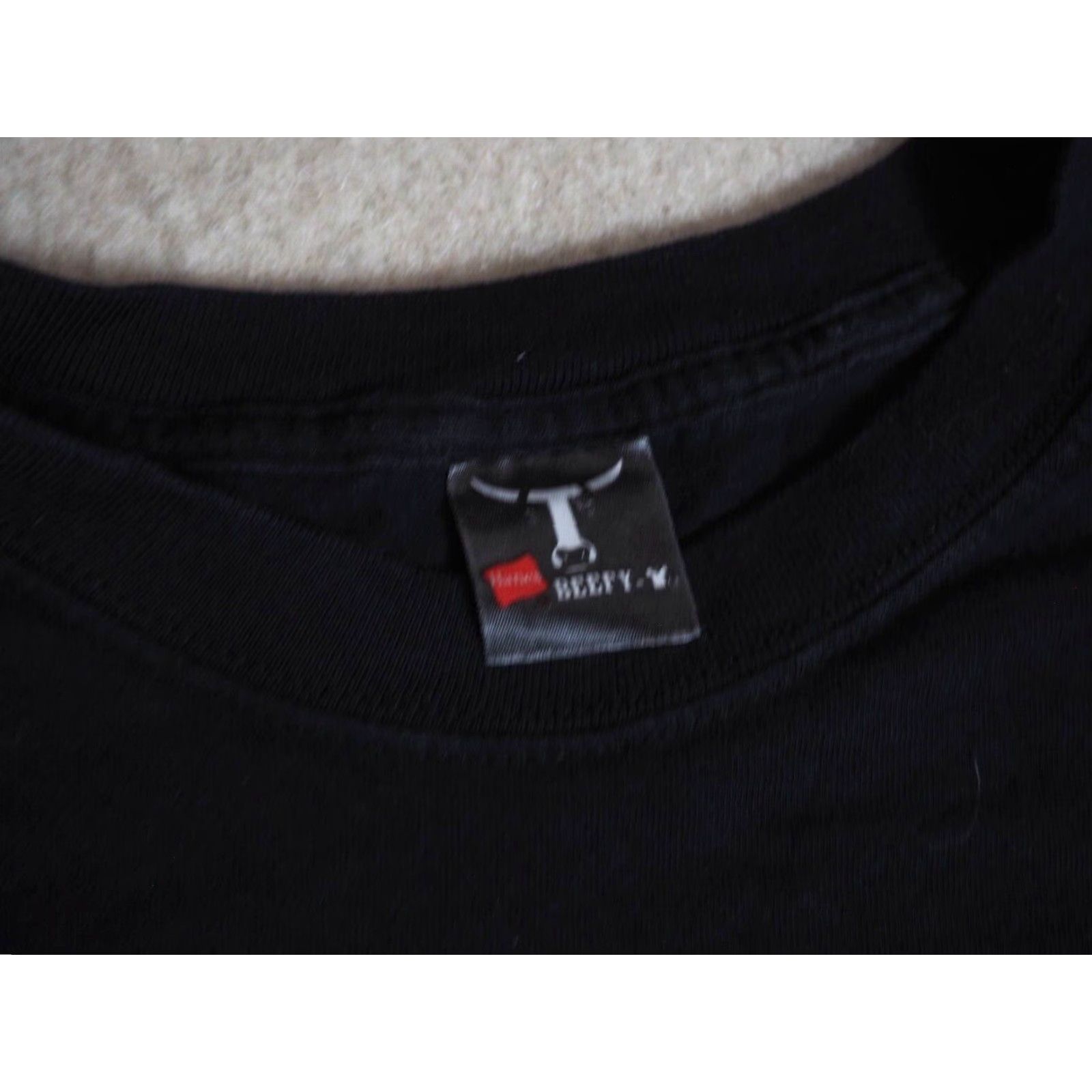 Hanes VINTAGE Hanes Black Tee 2XL Grunge Punk Graphic T-Shirt Mens 2000s Size US XXL / EU 58 / 5 - 5 Thumbnail