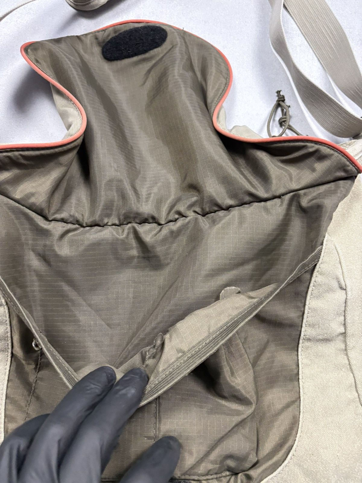 Fjallraven Fjällräven Canvas Shoulder Messenger Bag Beige Vintage Y2K Size ONE SIZE - 5 Thumbnail