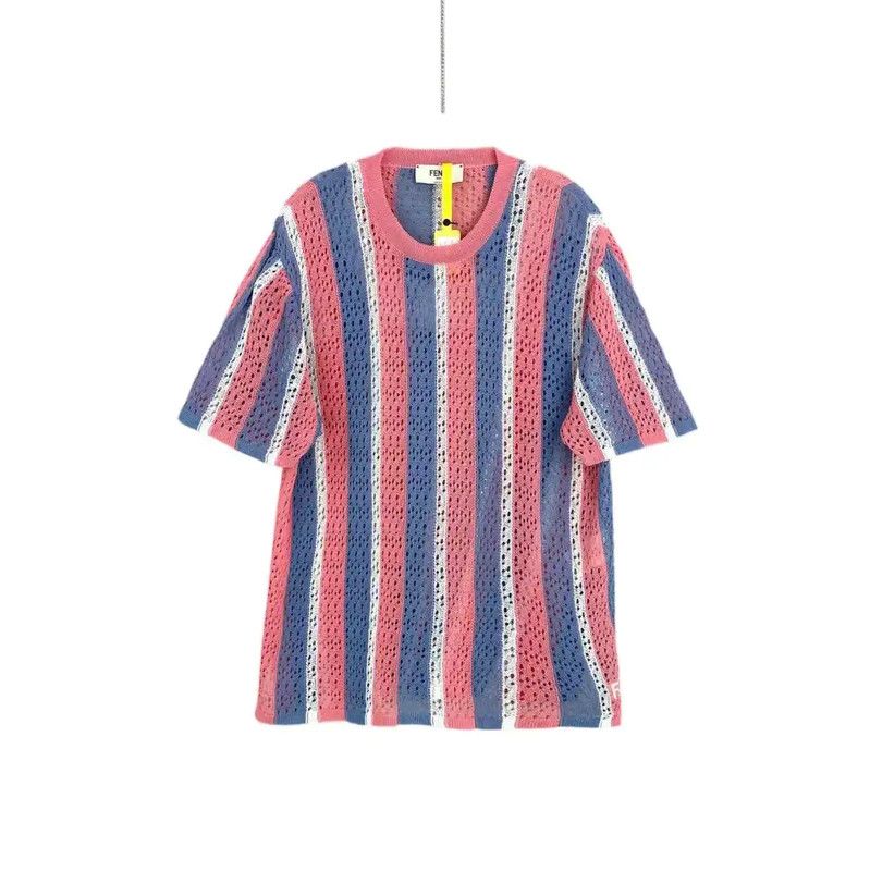 Fendi Fendi Multicolor Cotton T-Shirt for Women 0089 Size XL / US 12-14 / IT 48-50 - 1 Thumbnail