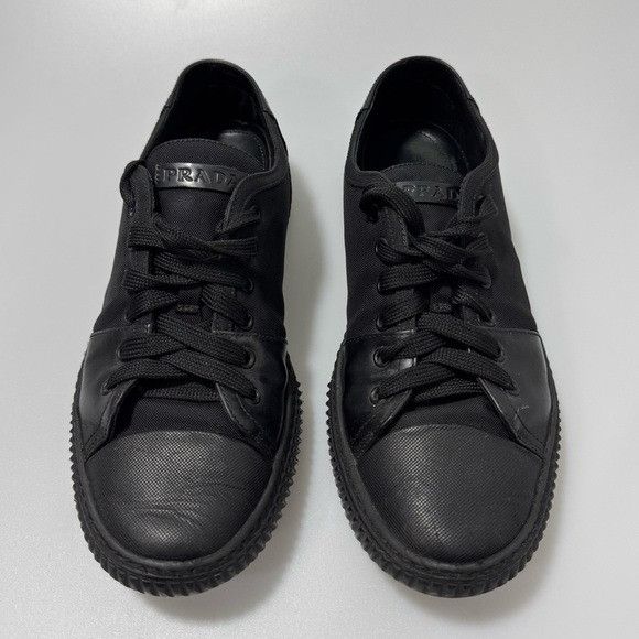 Prada Prada Stratus Leather Nylon Black Sneakers Men’s 8.5 Size US 8.5 / EU 41-42 - 1 Thumbnail