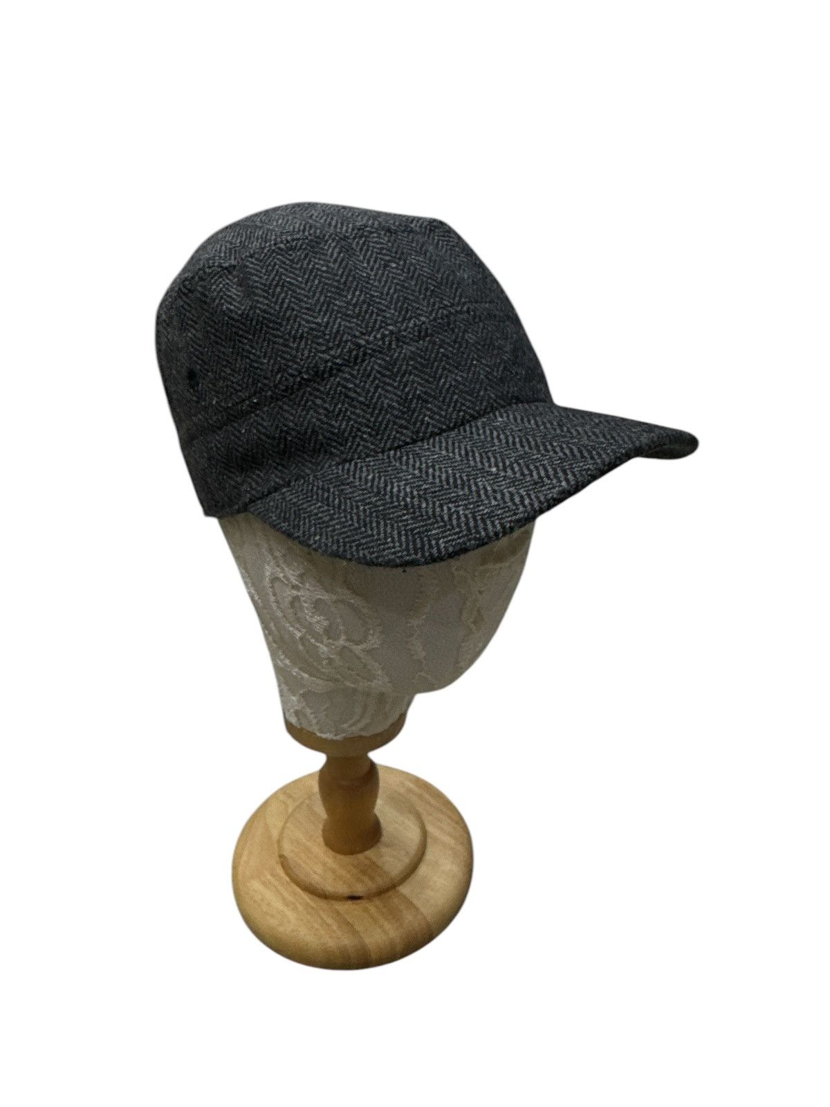 Japanese Brand MIXED WOOL HERRINGBONE PAINTER CAP HAT Size ONE SIZE - 1 Thumbnail