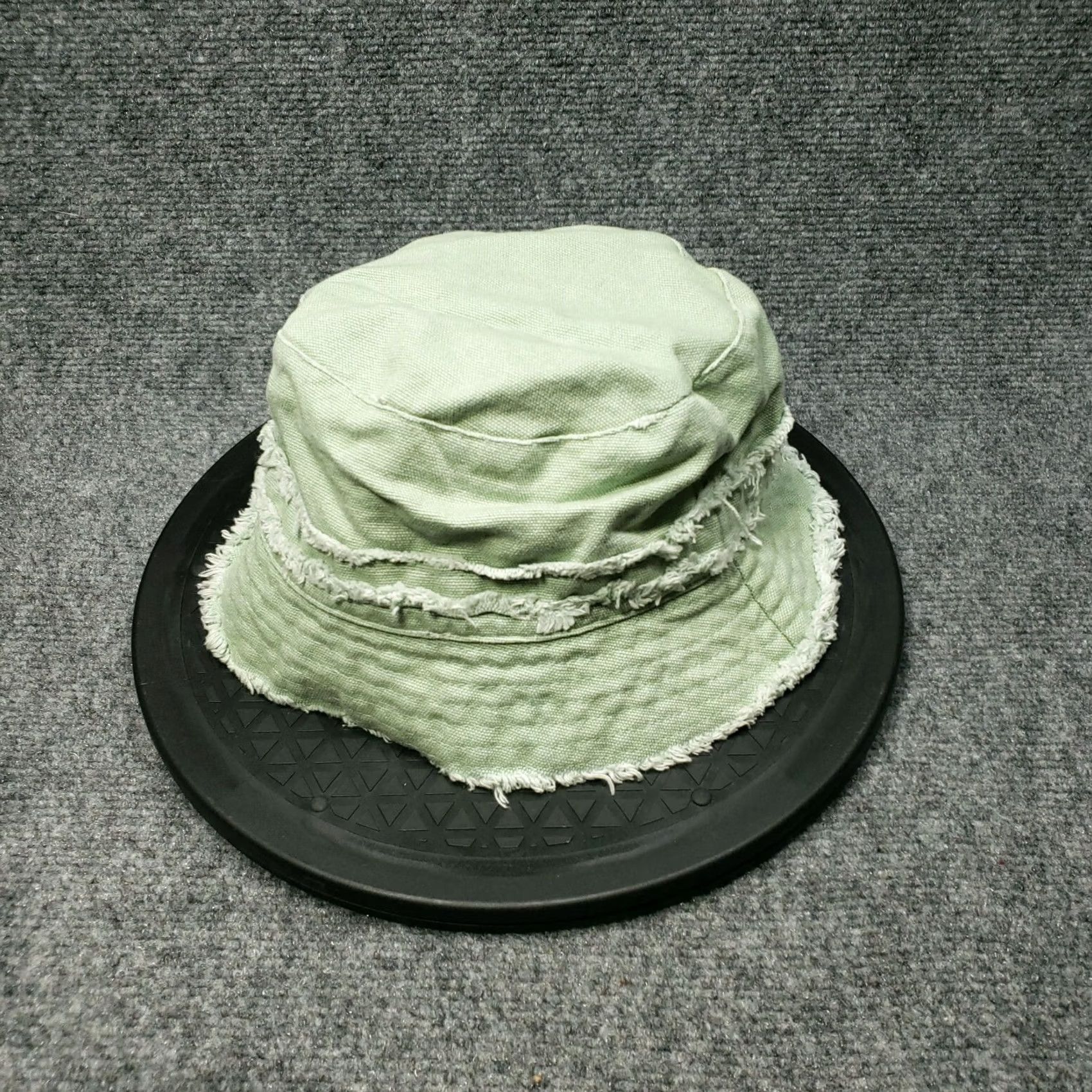 Steve Madden Steve Madden Bucket Hat Womens One Size Green Fringe Trim Lined Casual Size ONE SIZE - 2 Thumbnail