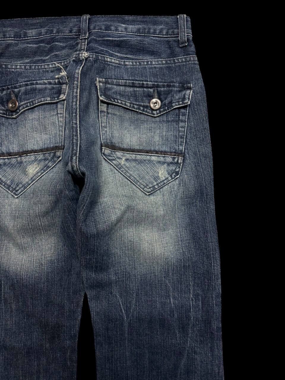 Other RARE Vintage Japanese Avail Jean Multizipper Pocket Mudwash Size US 29 - 17 Thumbnail