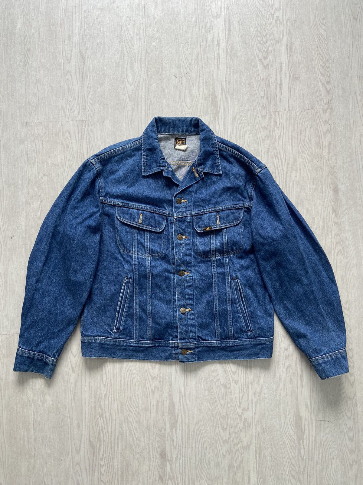 Lee × Vintage Vintage 1990’s Lee Western Trucker Denim Jacket Size US L / EU 52-54 / 3 - 1 Thumbnail