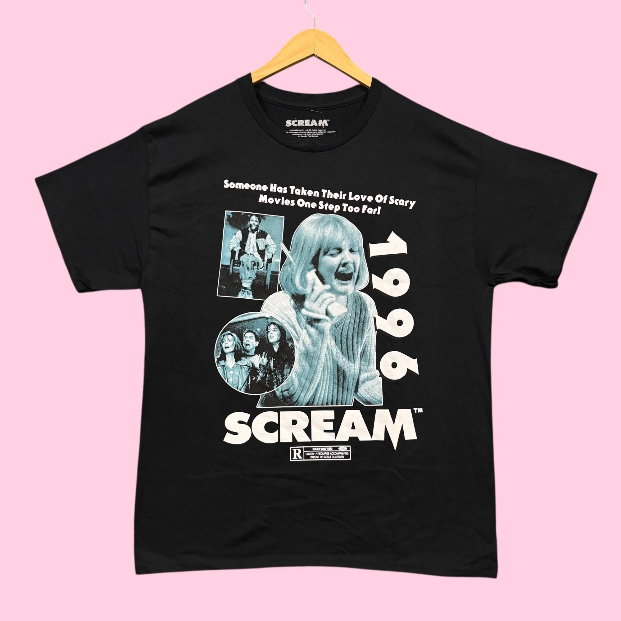 Universal Studios Scream 1996 Horror Movie Poster Tee L | Grailed