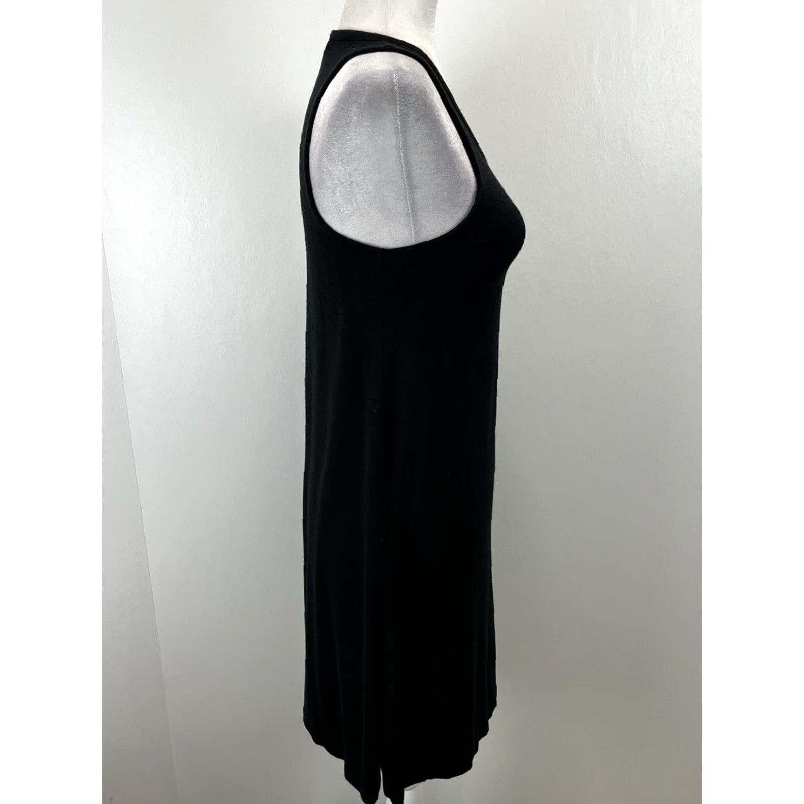 Madewell Madewell Women's Black Short Tank Dress, Small, Casual Sleeveless Size S / US 4 / IT 40 - 4 Thumbnail